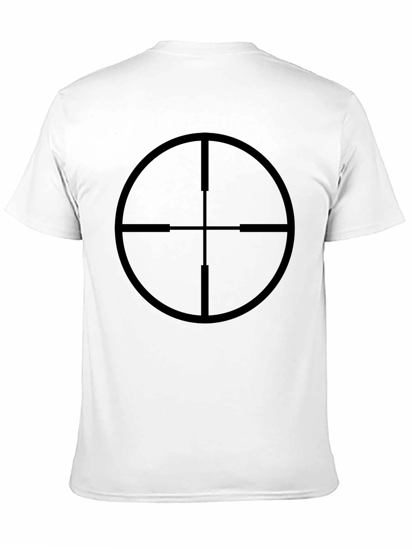 Sniper Scope Graphic Tee - Black Cotton