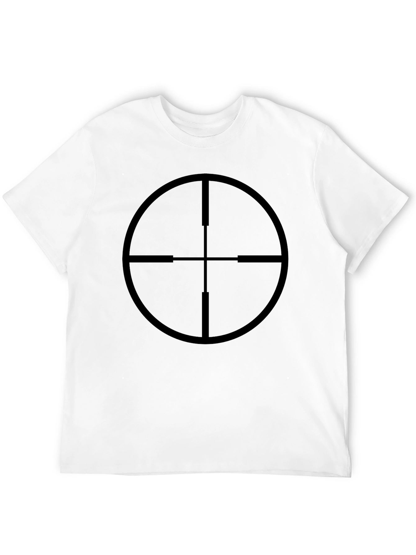 Sniper Scope Graphic Tee - Black Cotton