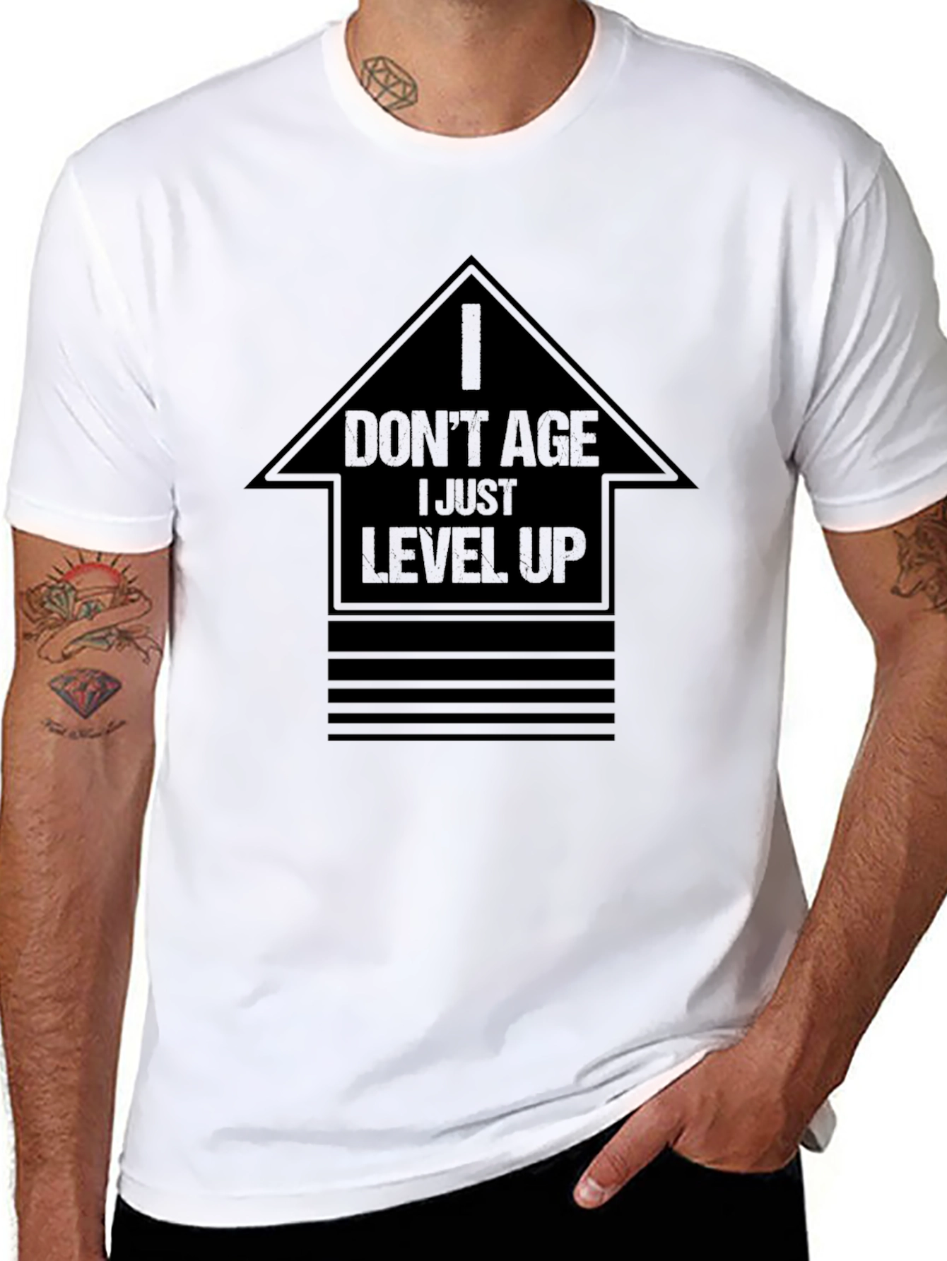 Level Up Graphic Tee - Gamer Style Shirt