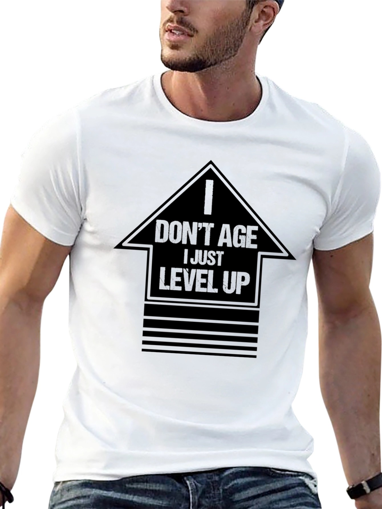 Level Up Graphic Tee - Gamer Style Shirt