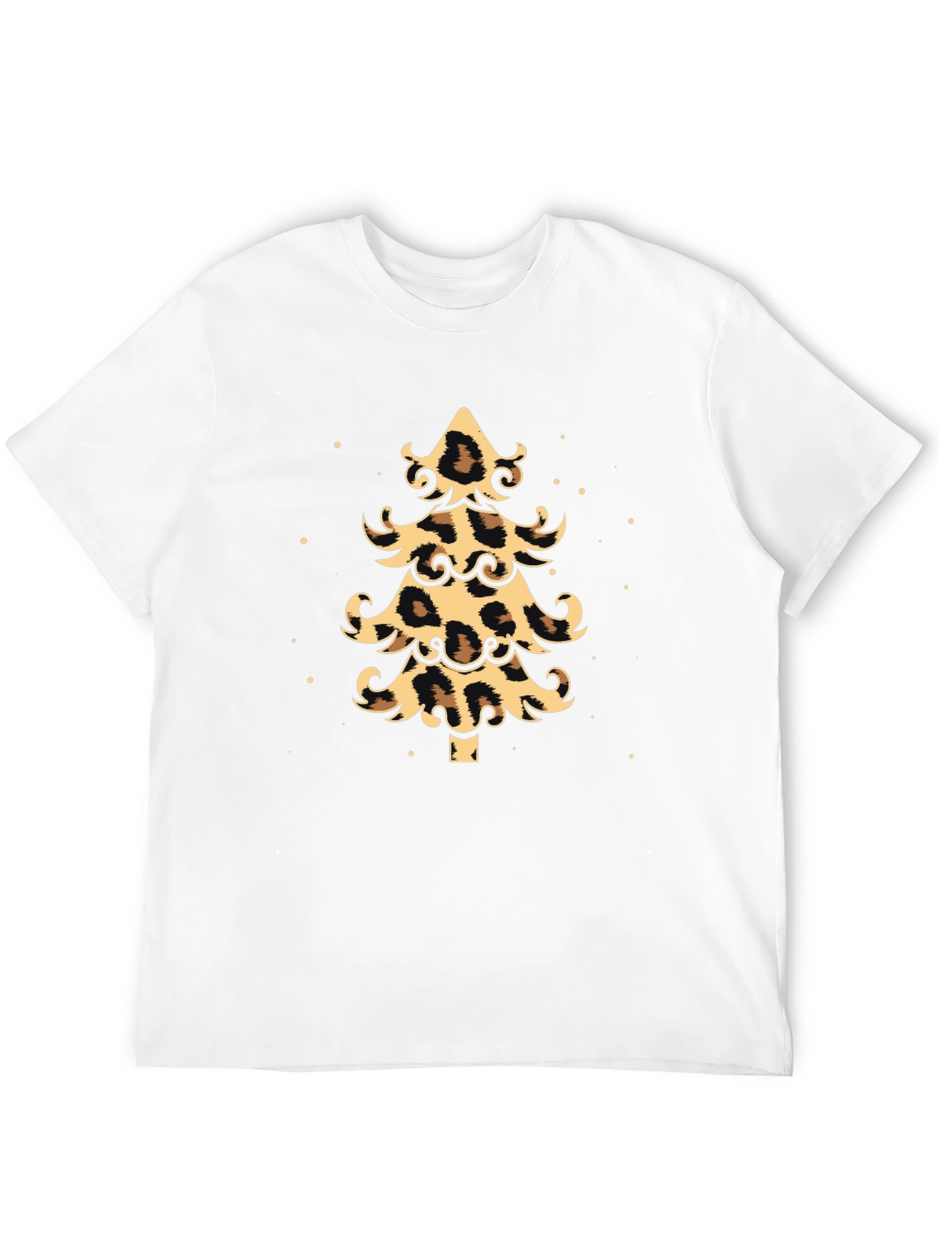 Leopard Print Christmas Tree Graphic Tee
