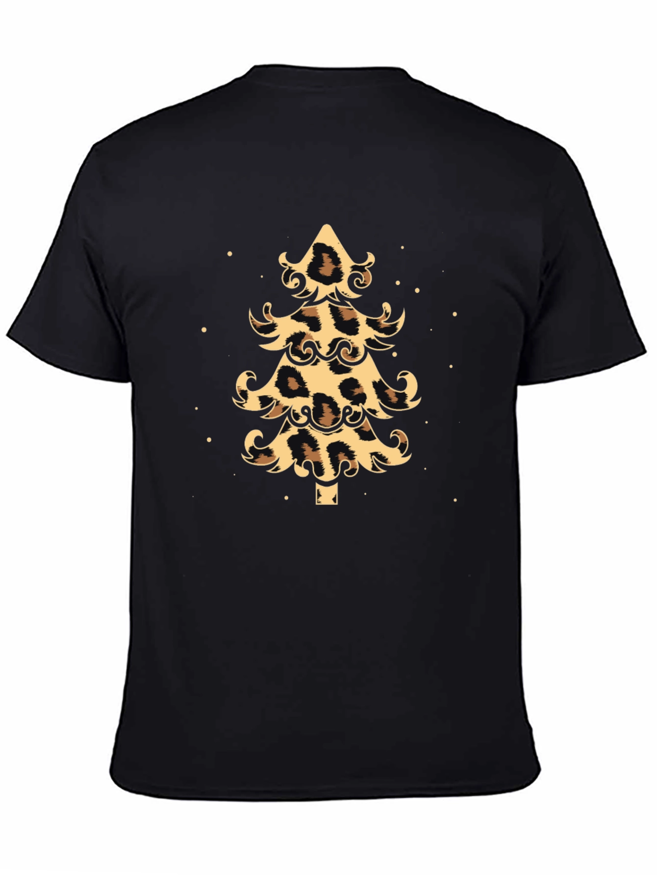 Leopard Print Christmas Tree Graphic Tee