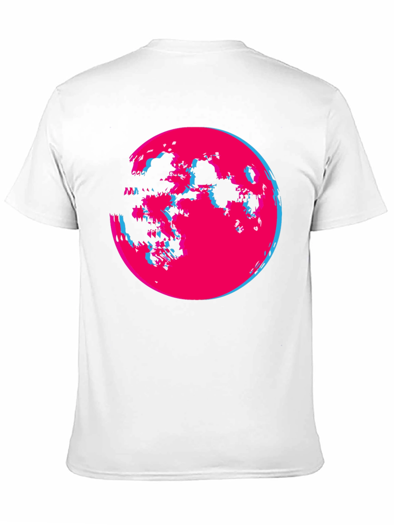 Vaporwave Moon Graphic Tee - Trendy Retro Design