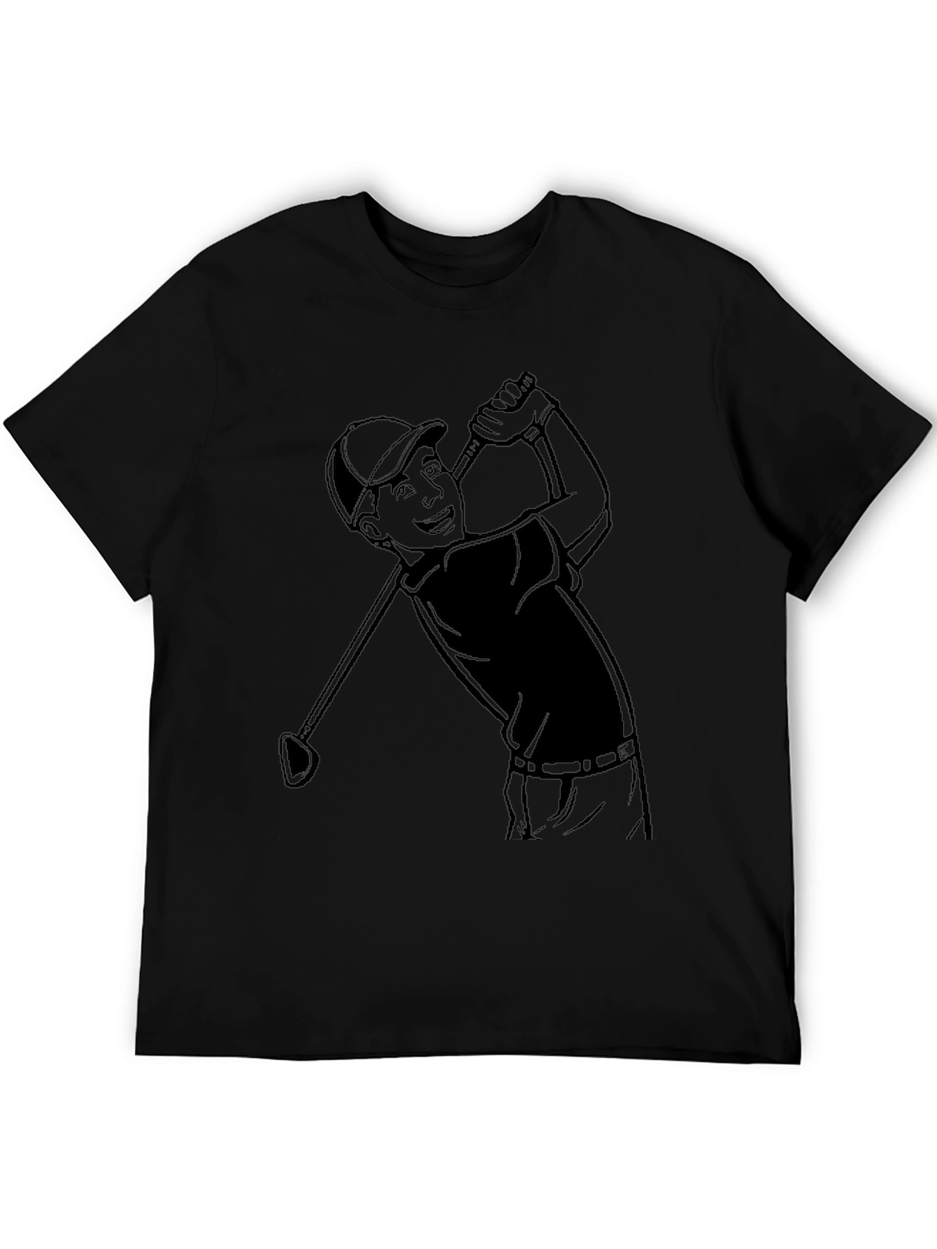 Golf Cartoon Tee - Classic Player Design