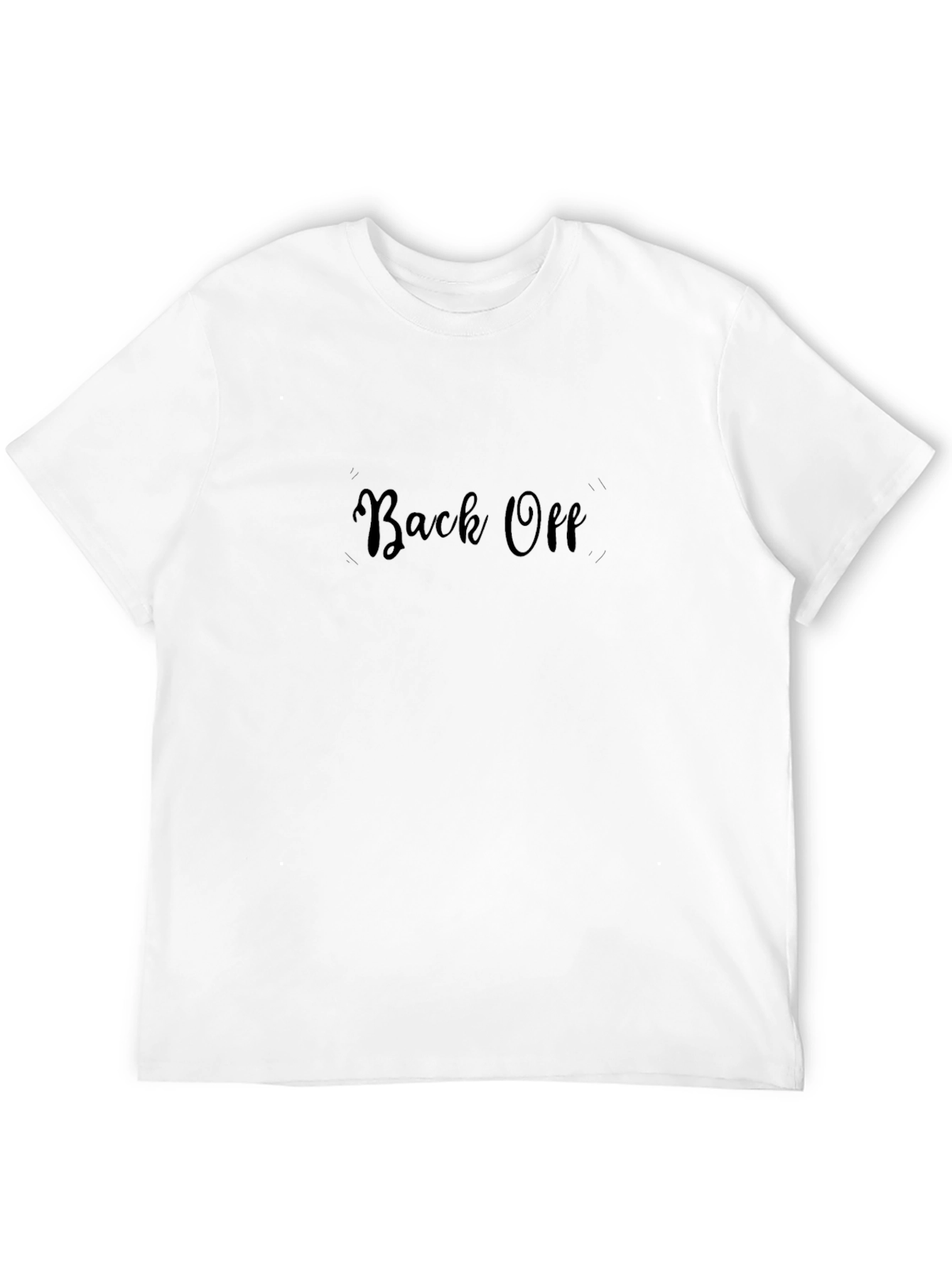 Back Off Black Graphic Tee - Bold Statement Style
