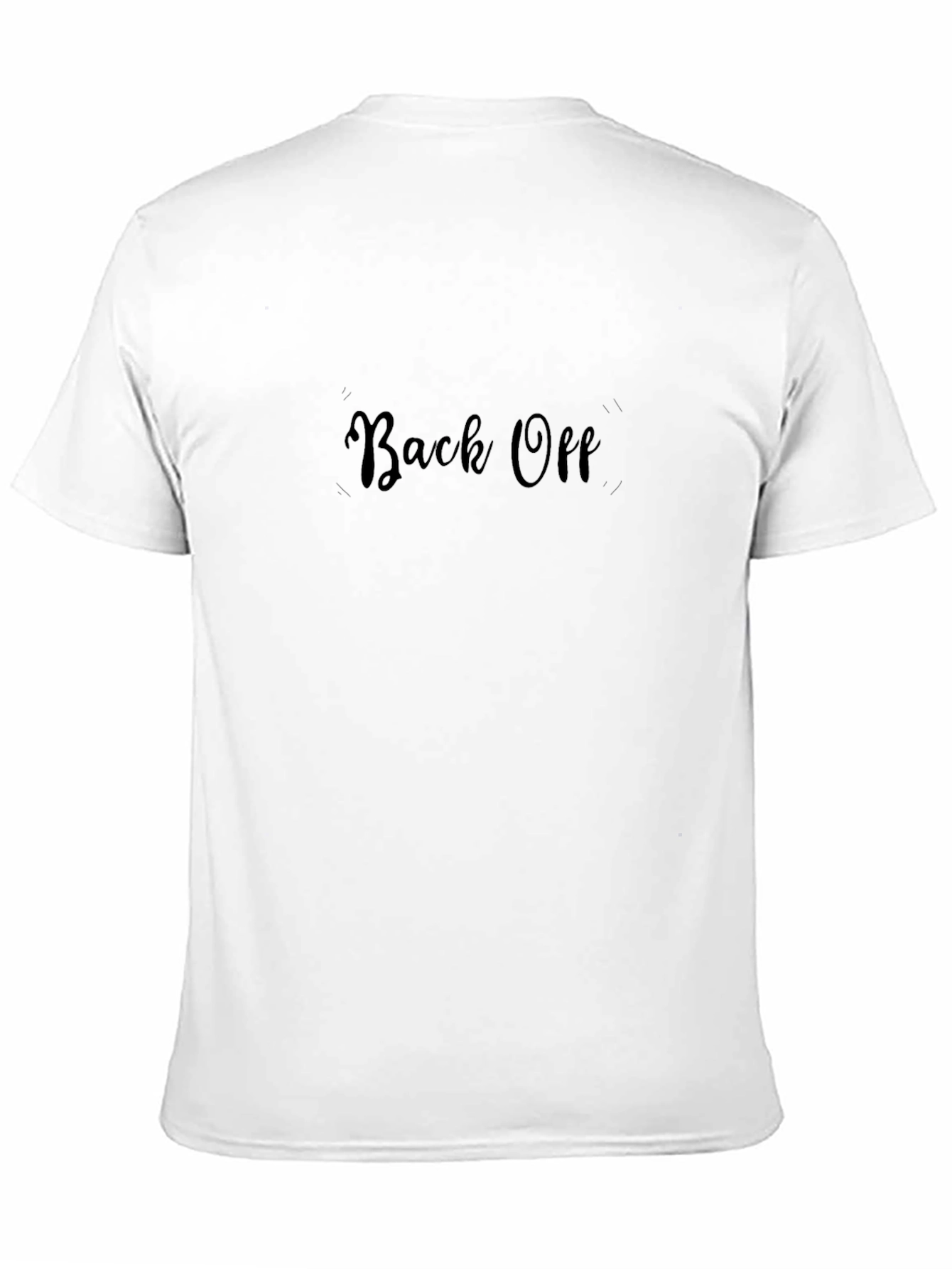 Back Off Black Graphic Tee - Bold Statement Style