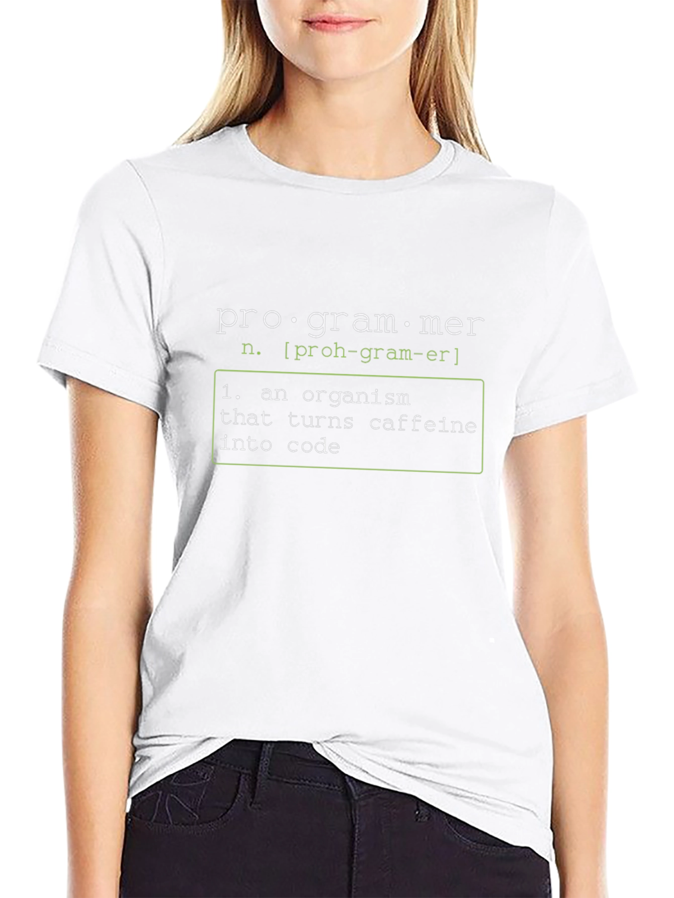 Programmer Definition Graphic Tee - Turns Caffeine Into Code