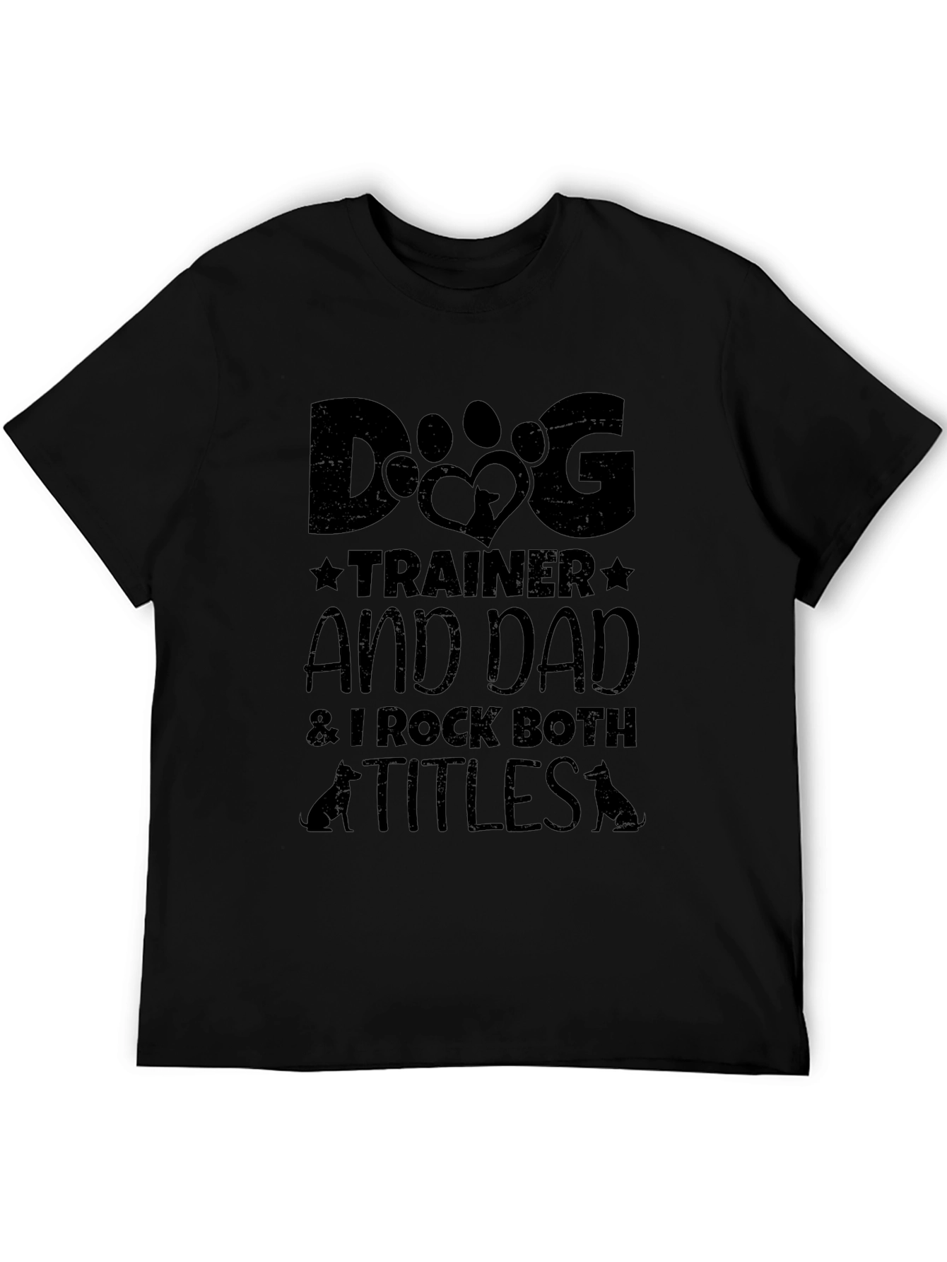 Dog Trainer Dad T-Shirt - Black