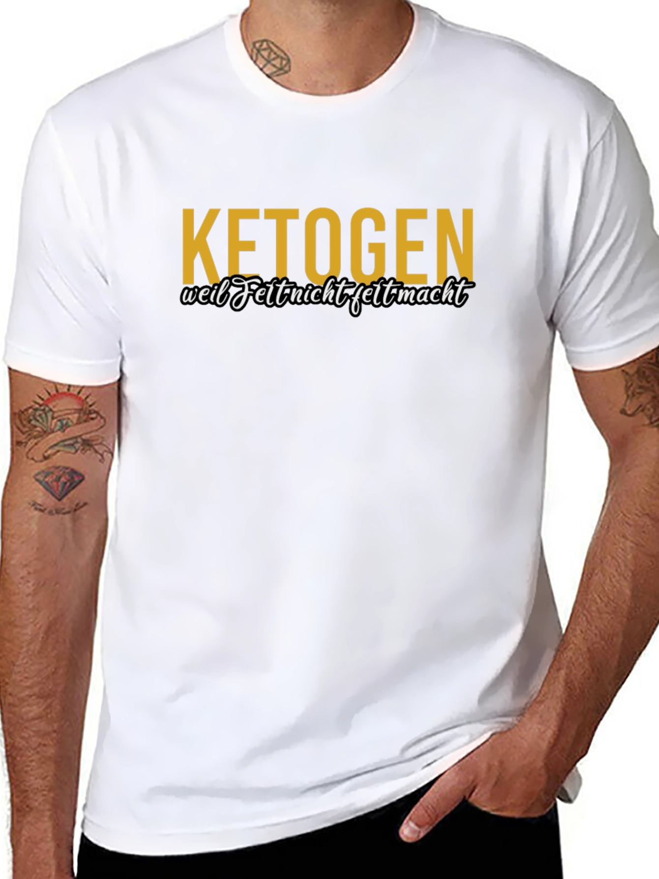 Ketogen T-Shirt - Weil Fett Nicht Fett Macht