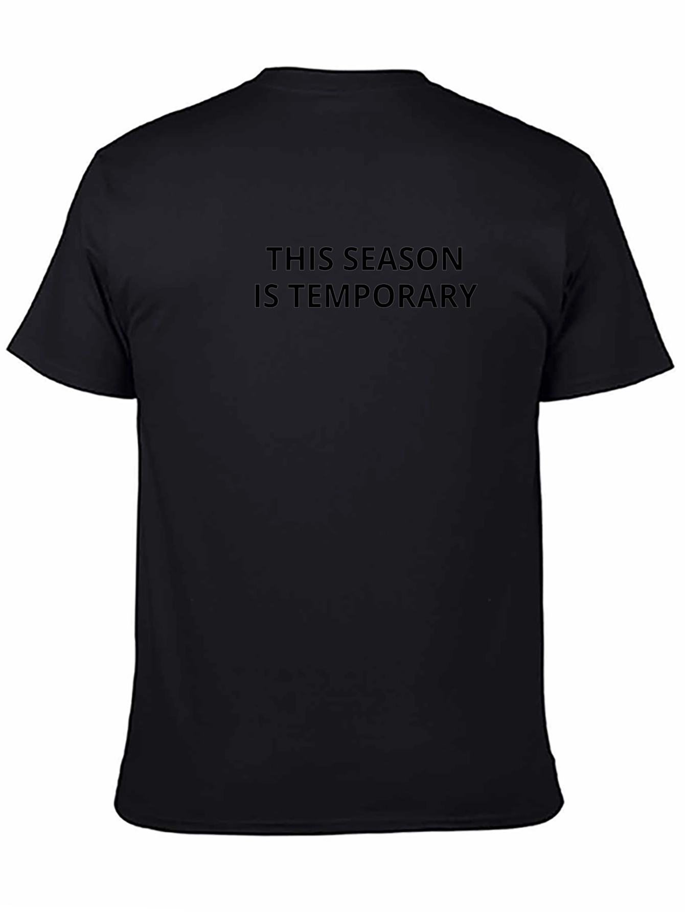 Temporary Season Black T-Shirt - Stylish Comfort