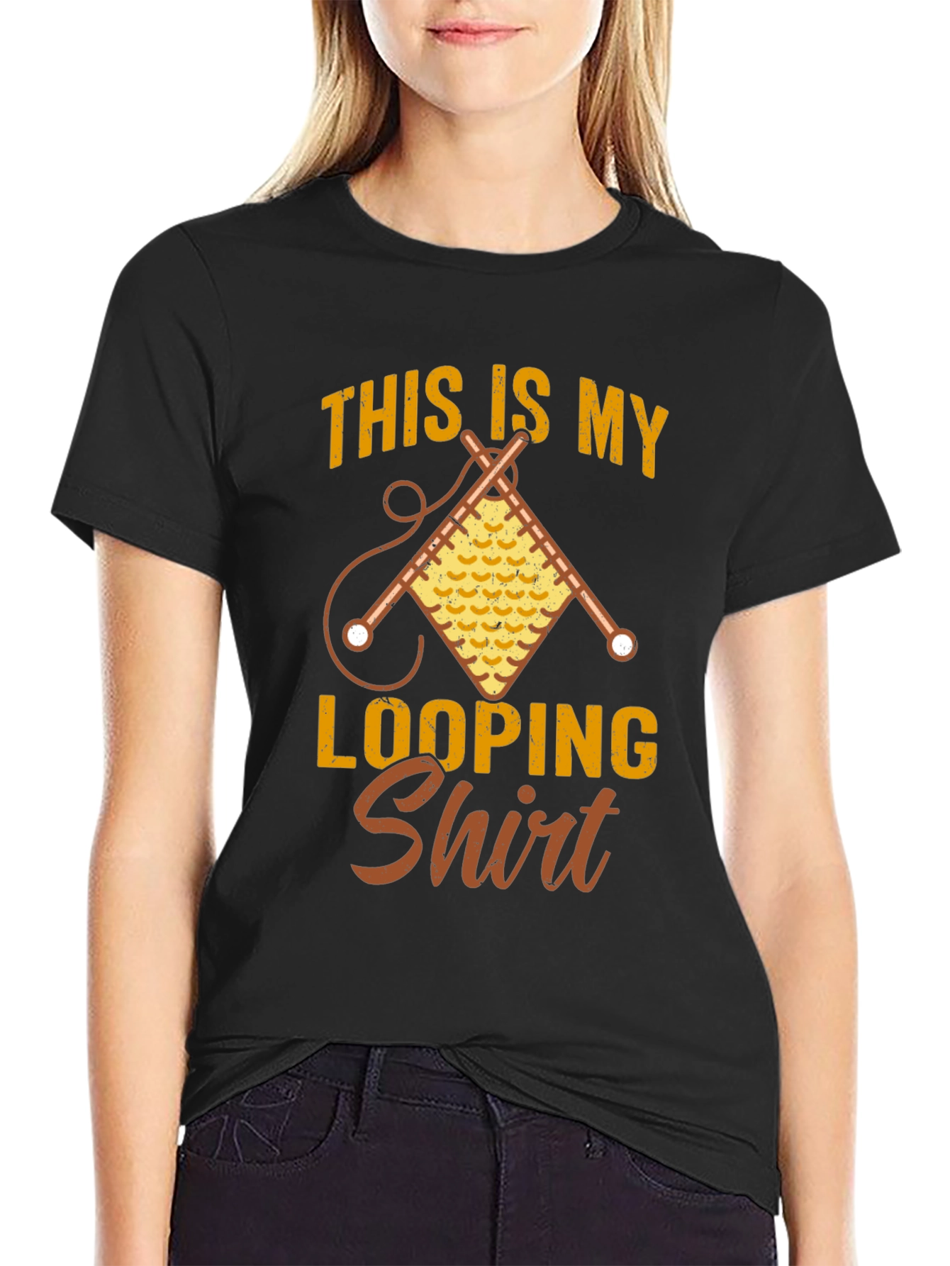 This Is My Looping Shirt - Knitter T-Shirt