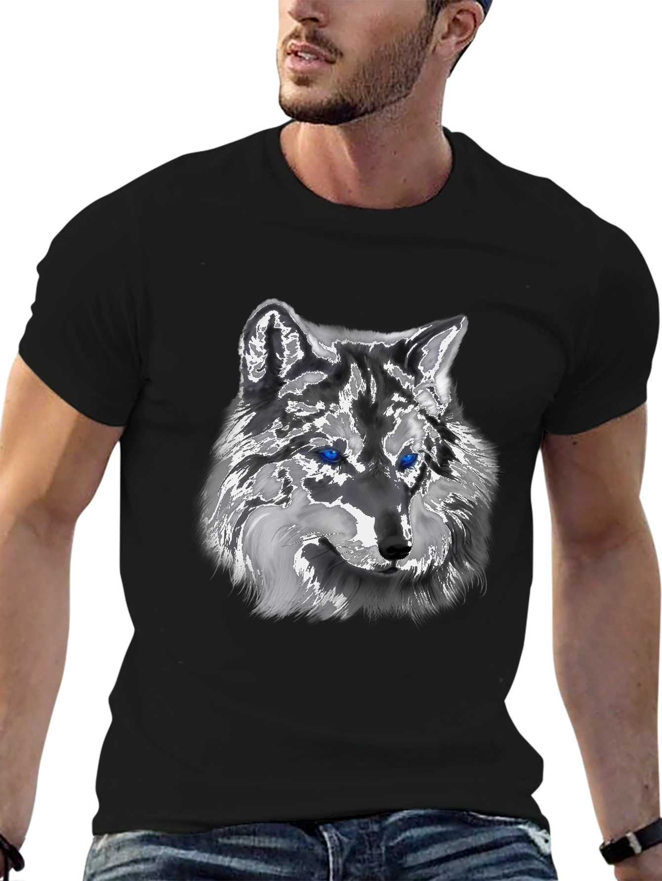 Wolf Graphic Tee - Black