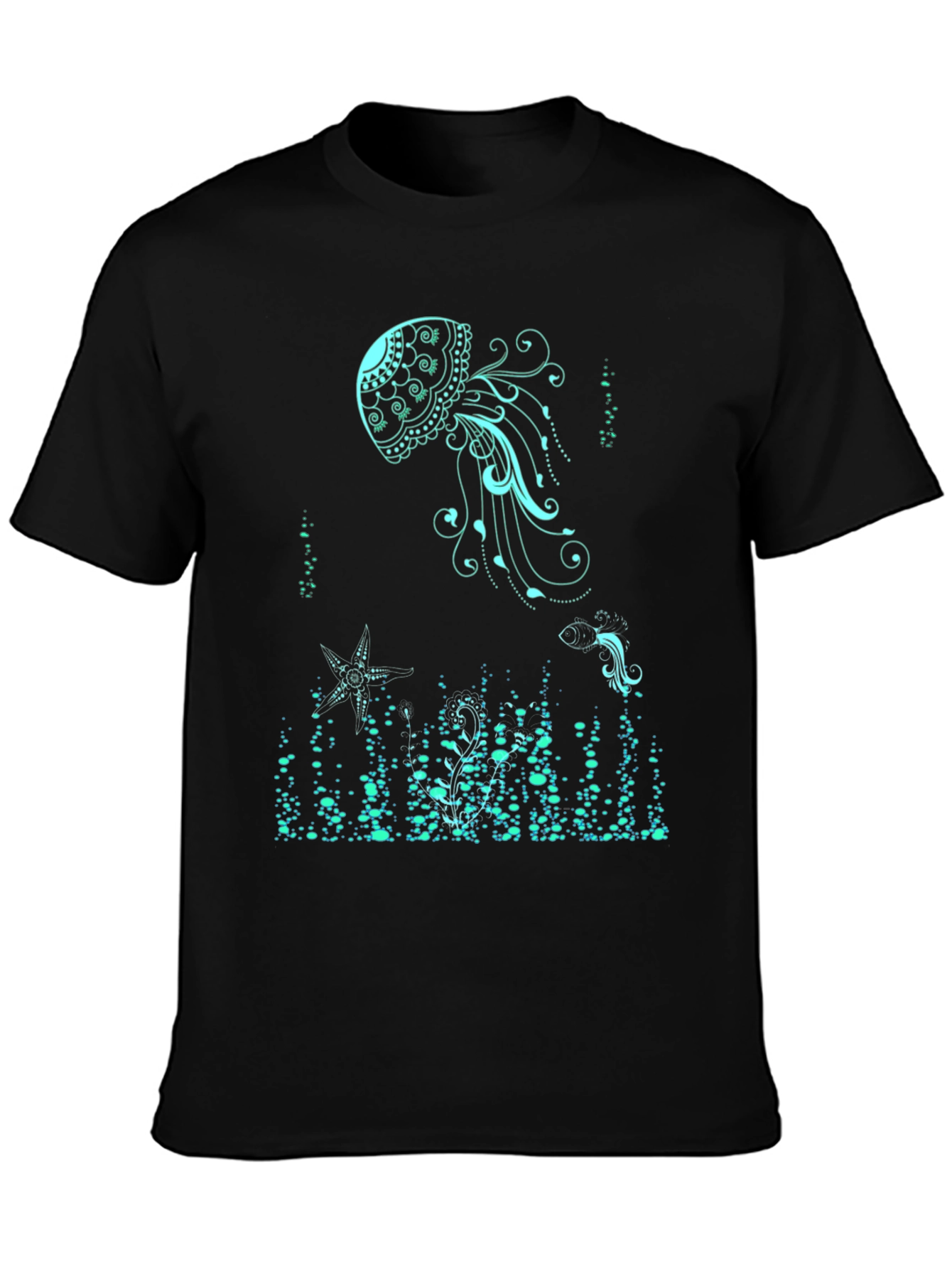 Jellyfish Graphic T-Shirt - Black