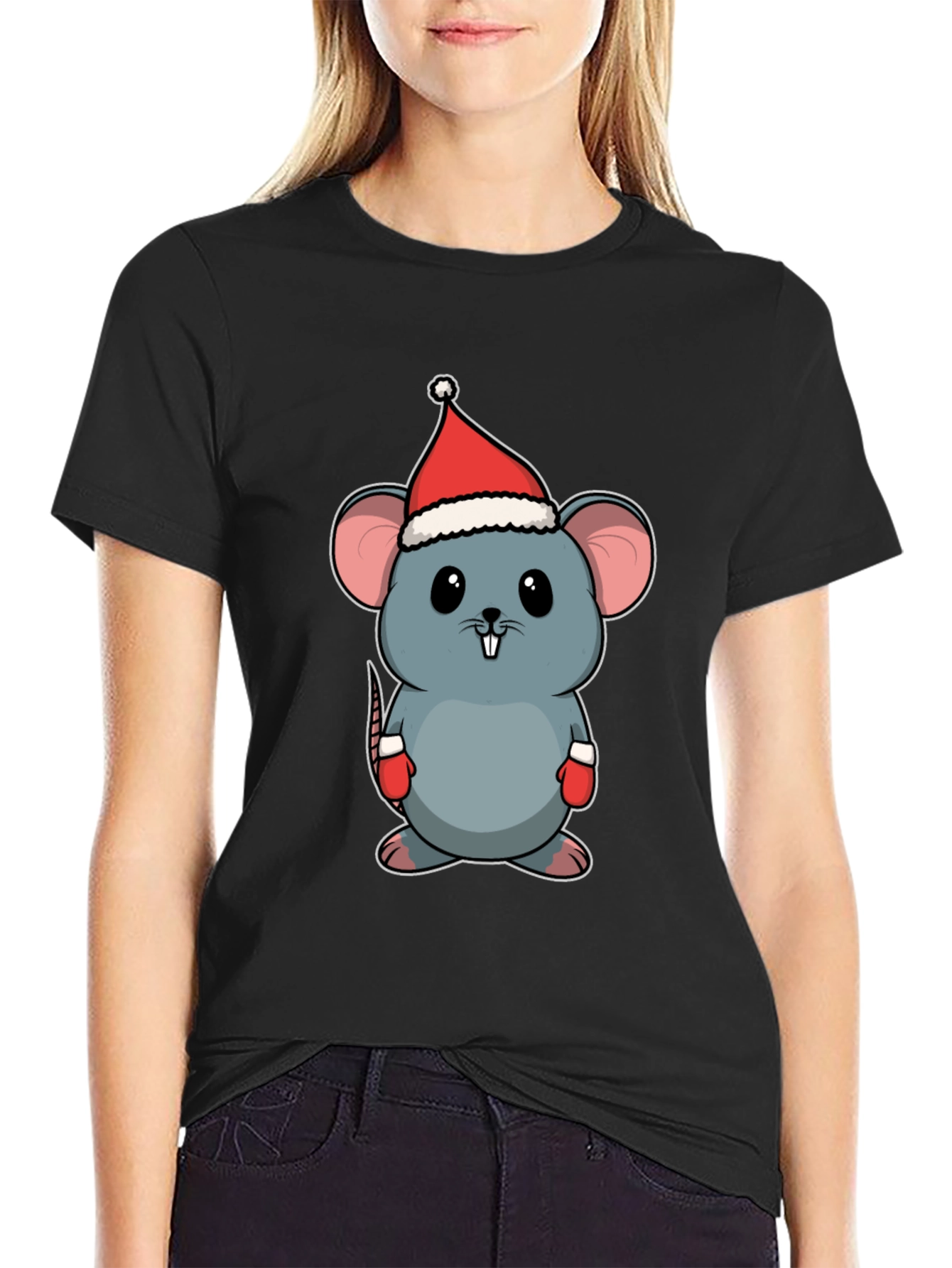 Cute Christmas Mouse T-Shirt