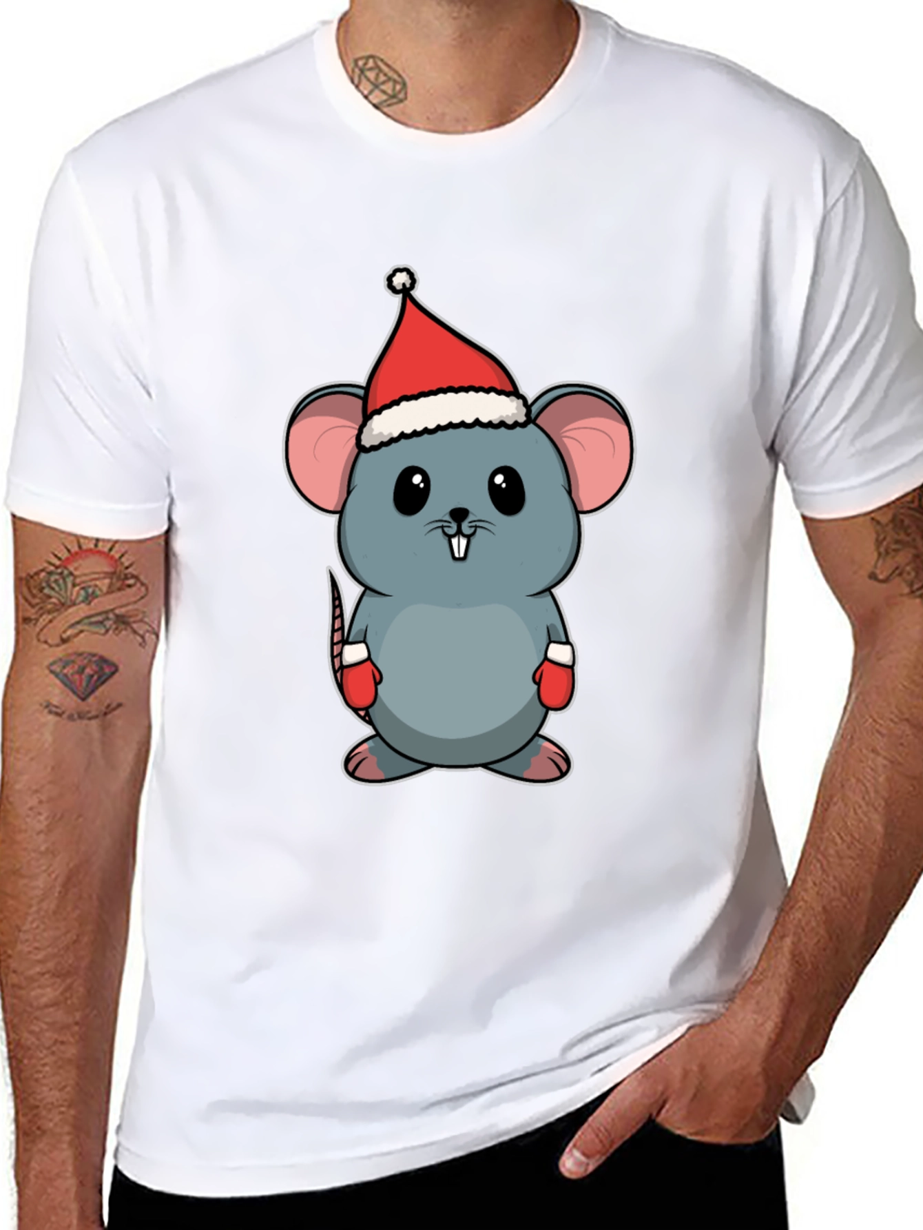 Cute Christmas Mouse T-Shirt