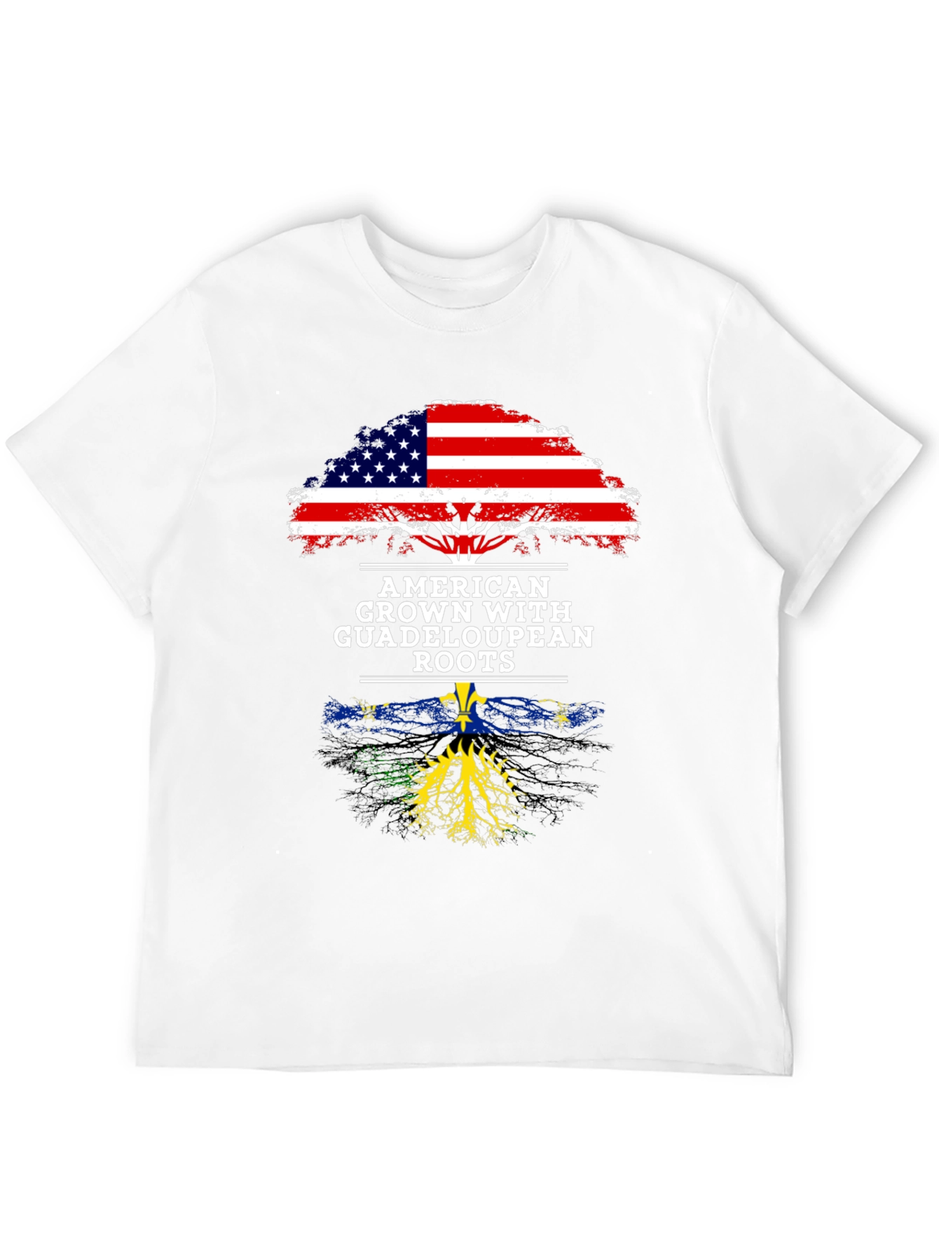 American Guadeloupean Roots Graphic T-Shirt