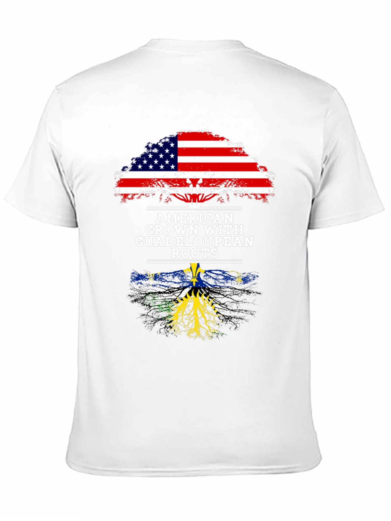 American Guadeloupean Roots Graphic T-Shirt