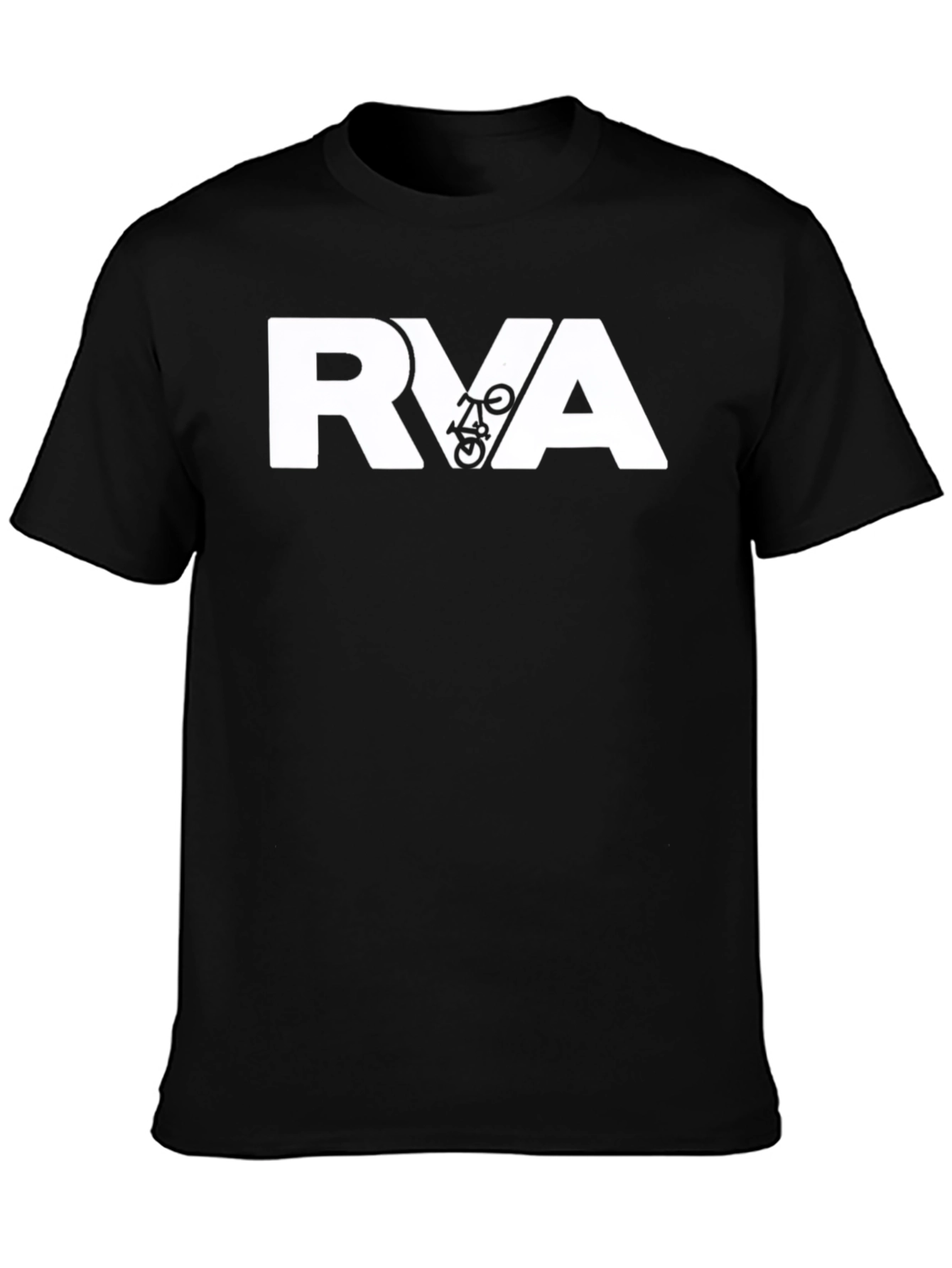 RVA Bike Graphic Tee - Black Cotton Blend