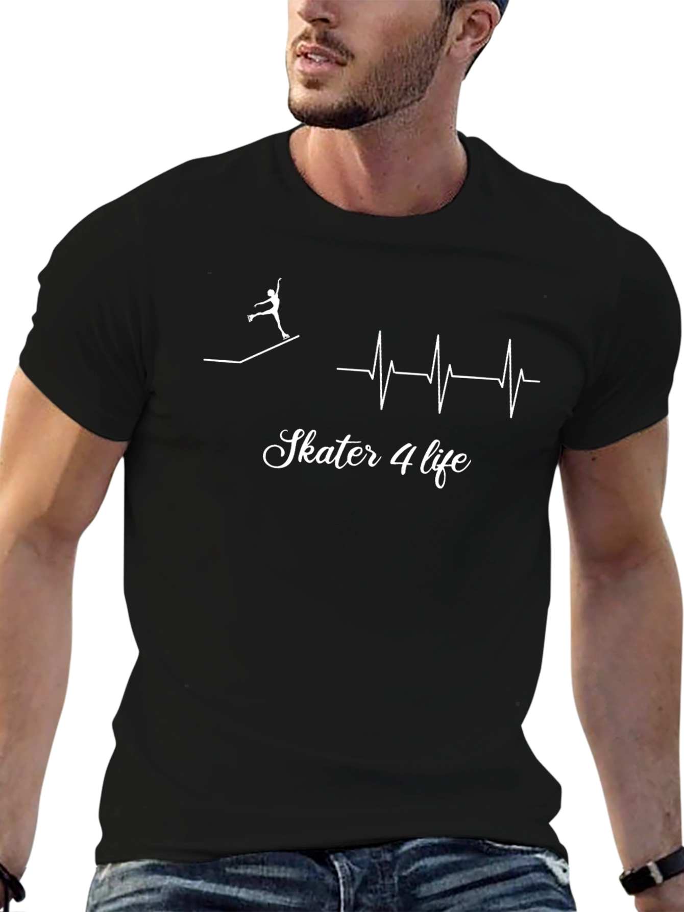 Skater 4 Life Black T-Shirt