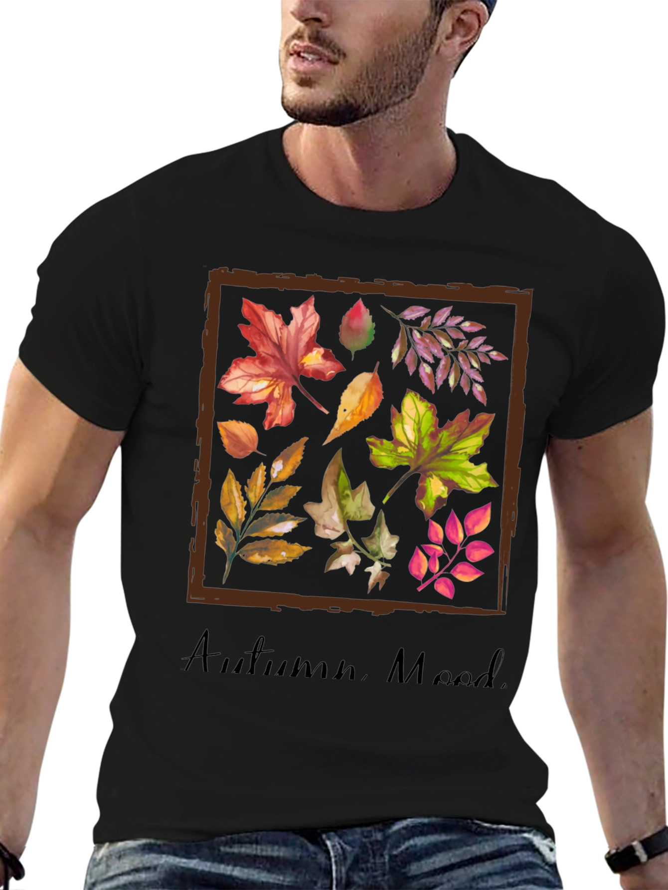 Autumn Mood T-Shirt - Fall Leaves Graphic Tee