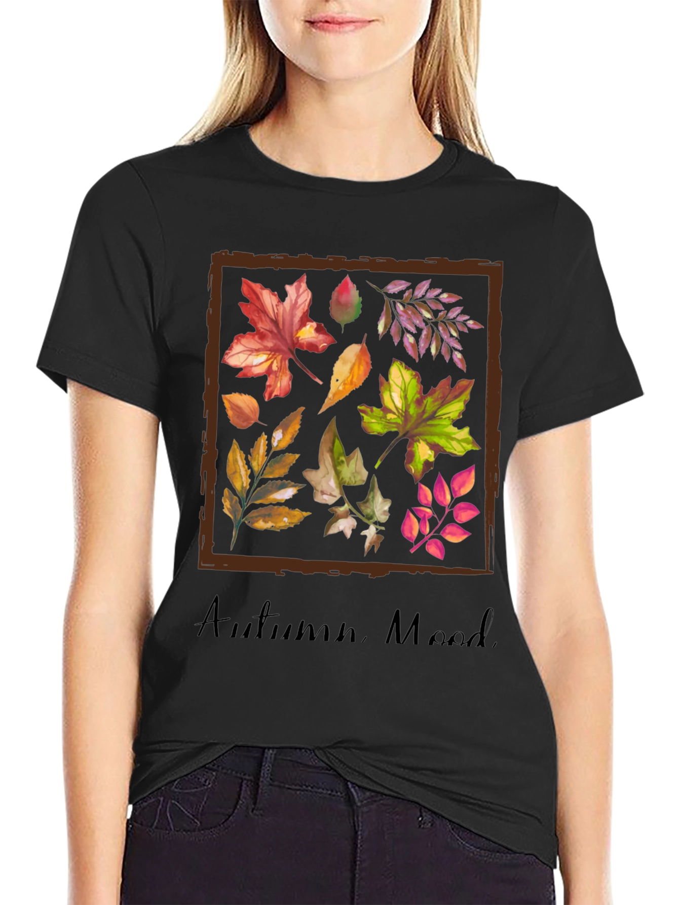 Autumn Mood T-Shirt - Fall Leaves Graphic Tee