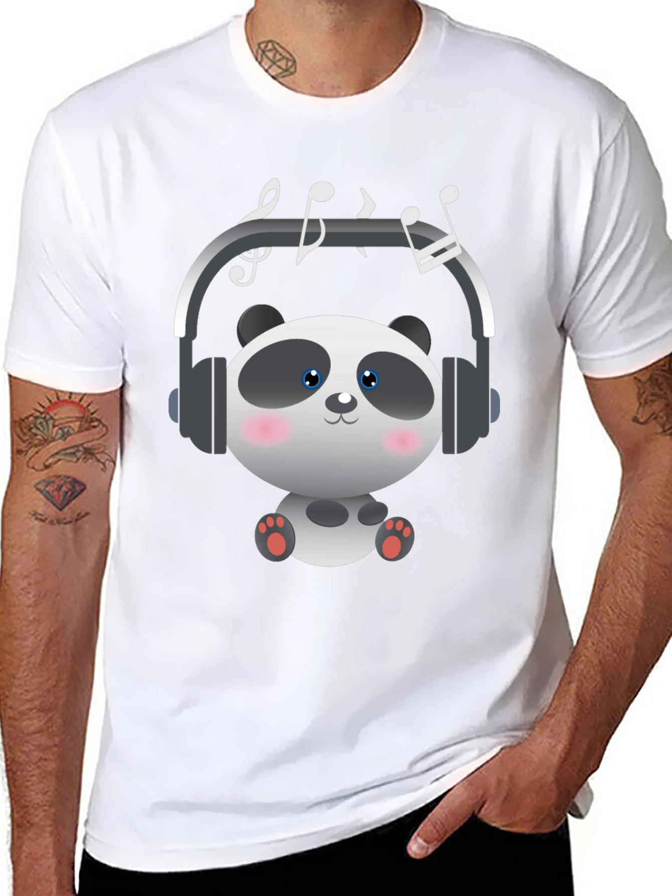 Panda Music Lover T-Shirt