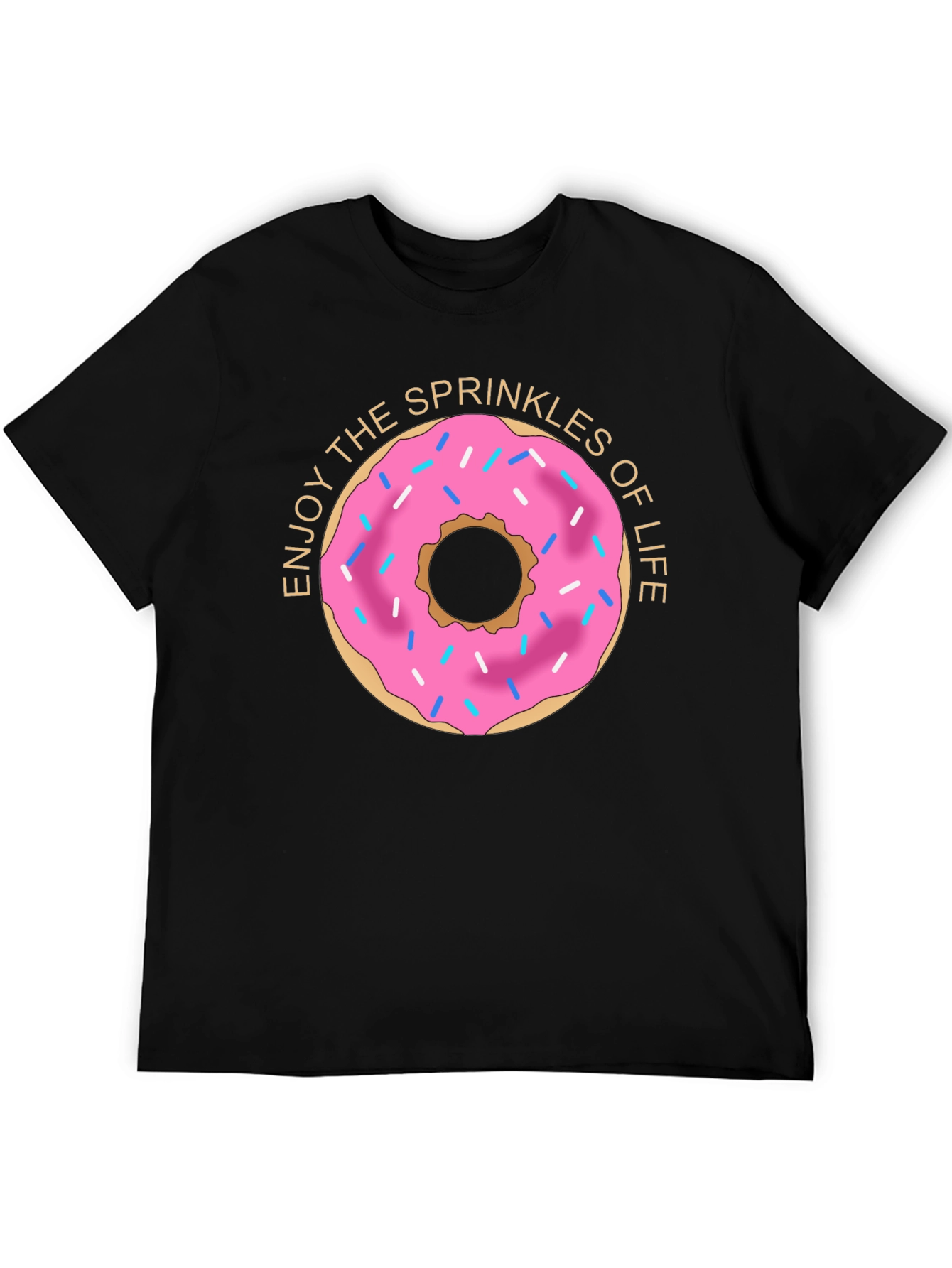 Enjoy Sprinkles Donut Graphic T-Shirt