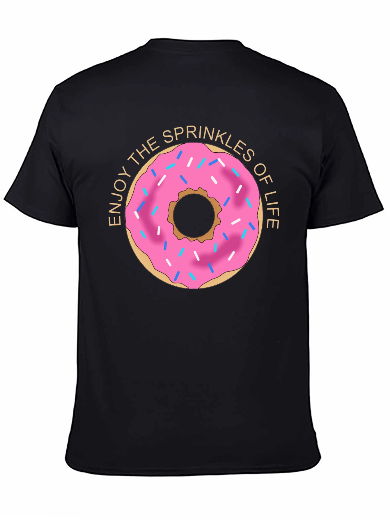 Enjoy Sprinkles Donut Graphic T-Shirt