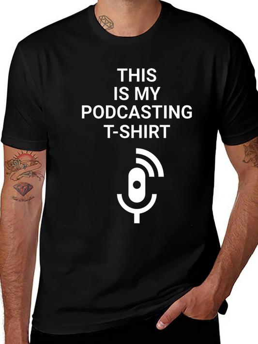 This Is My Podcasting T-Shirt Funny Podcast Shirt