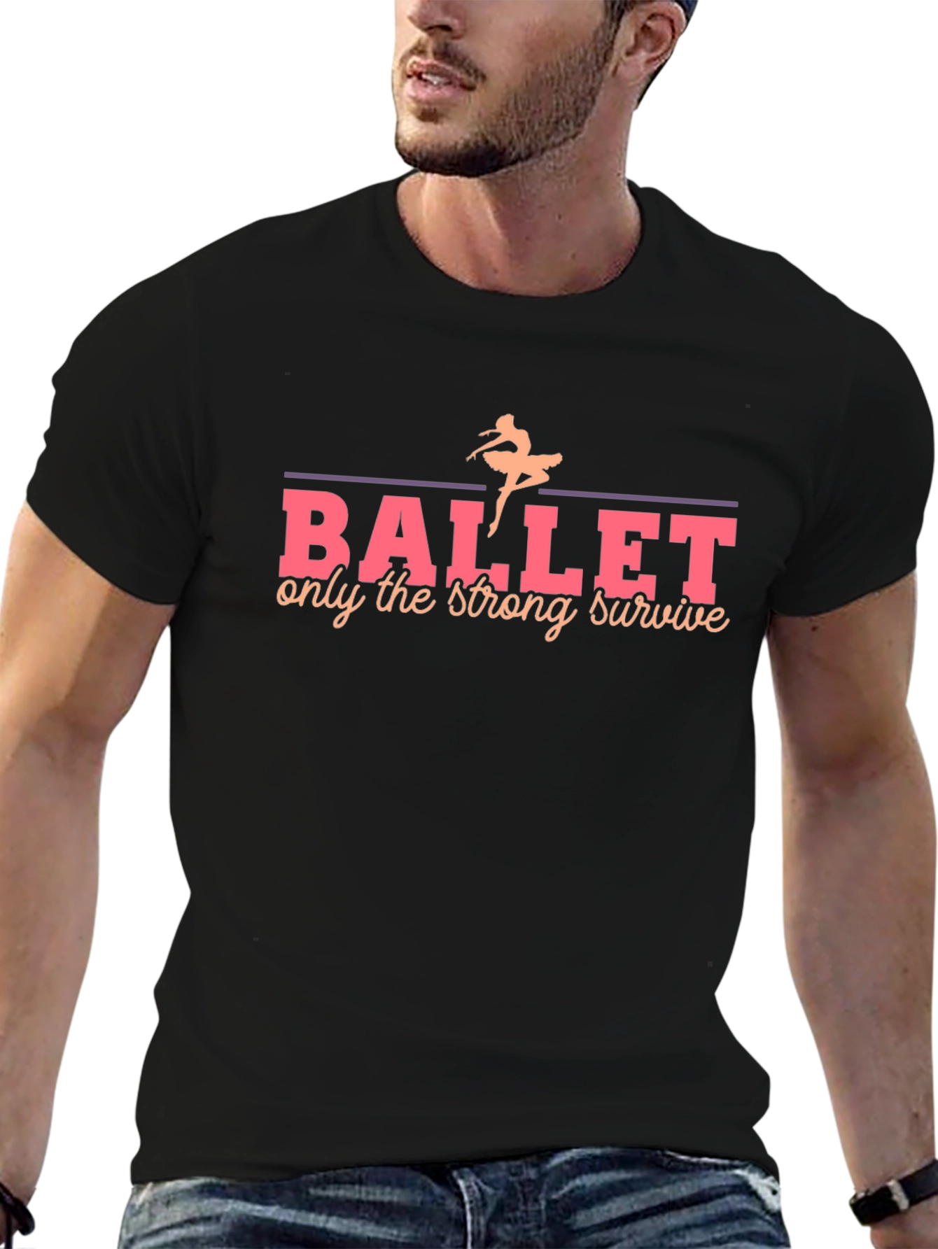 Ballet Strong Survive Black T-Shirt