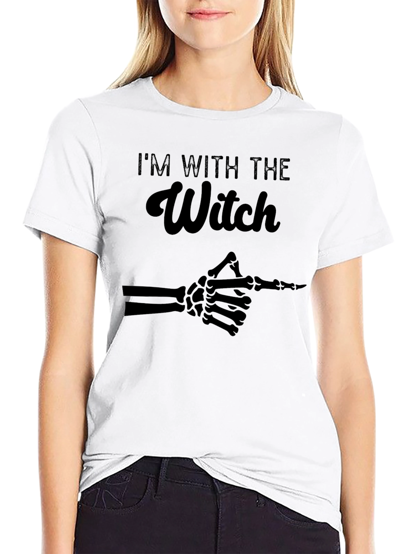 Im With The Witch Halloween T-Shirt