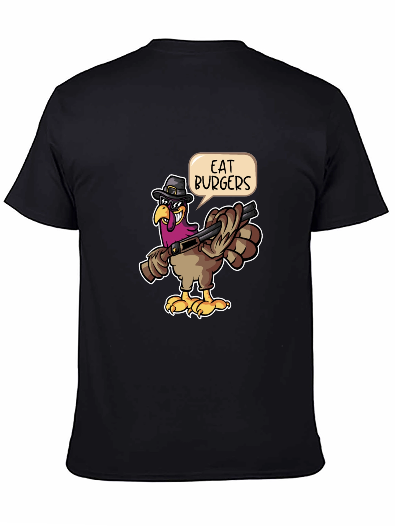 Eat Burgers Turkey T-Shirt - Thanksgiving Humor