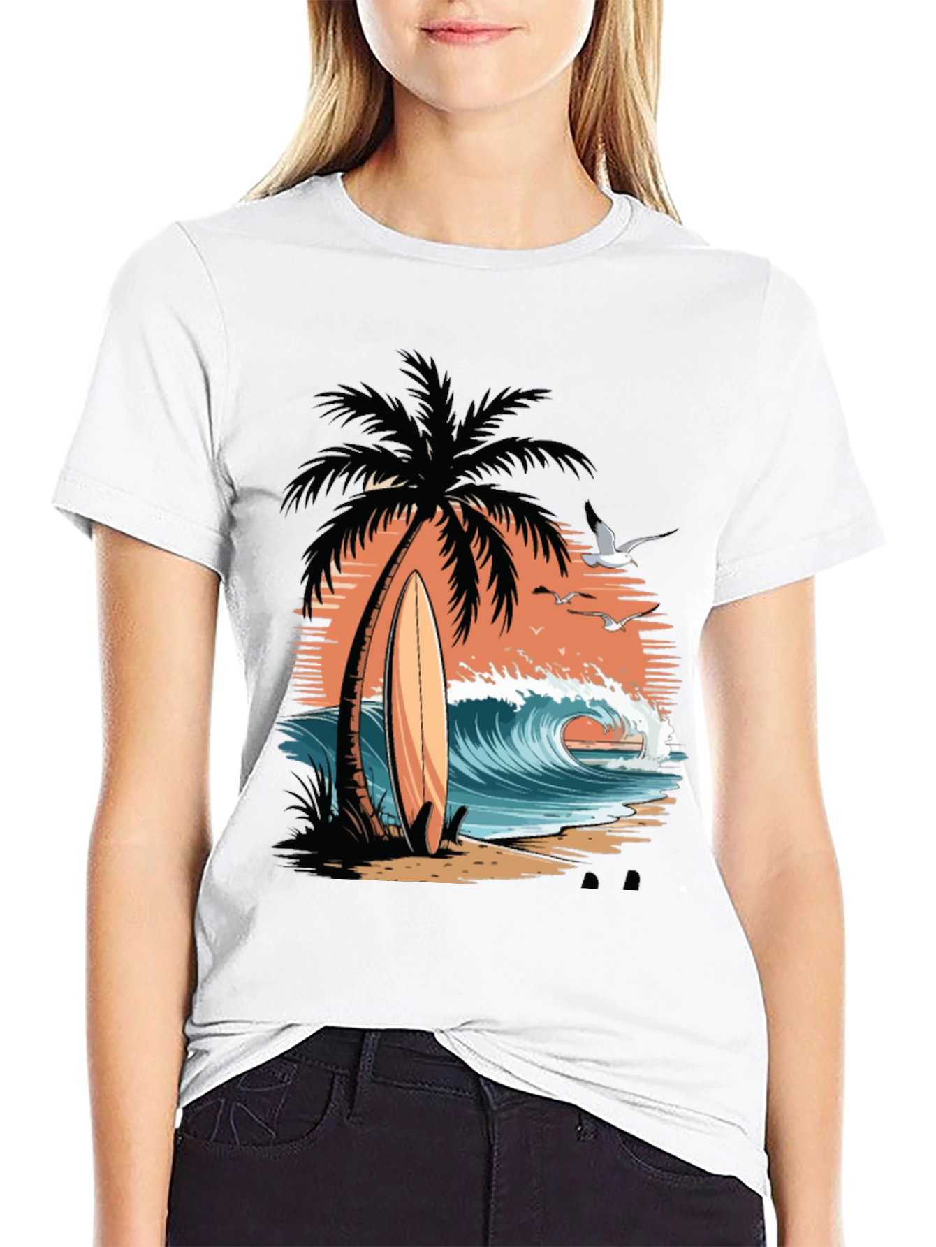 Surfs Up Tee - Beach Vibes T-Shirt