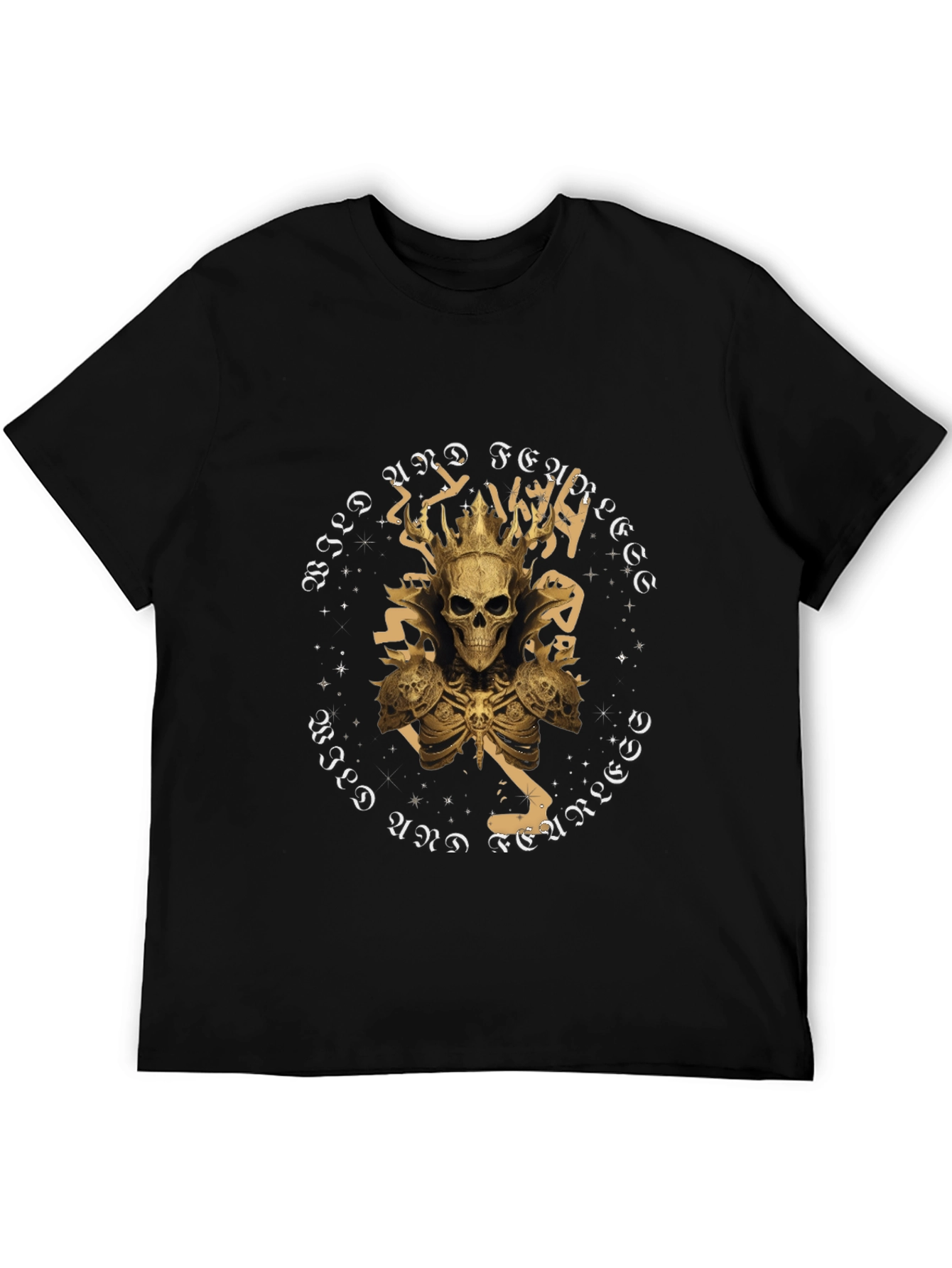 Wild & Free Skull Tee - Gothic Graphic T-Shirt