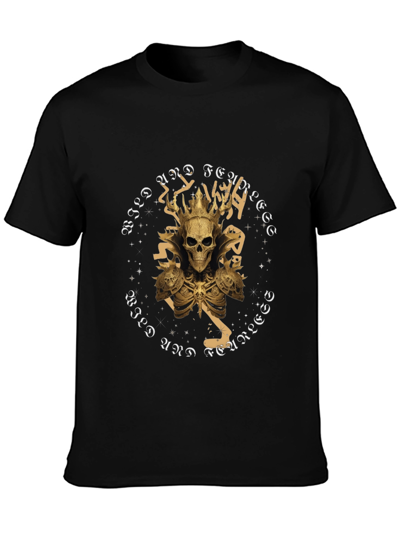 Wild & Free Skull Tee - Gothic Graphic T-Shirt