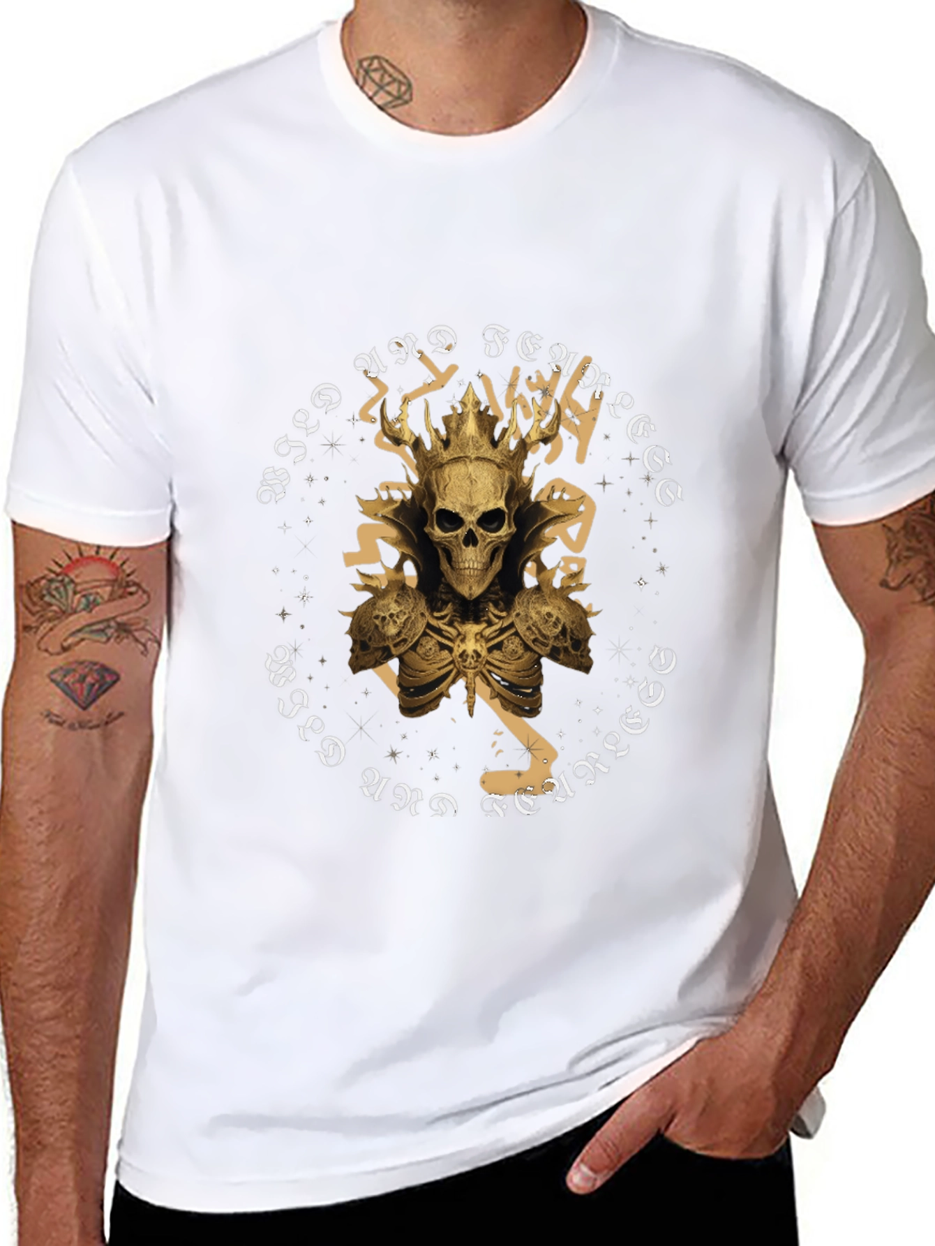 Wild & Free Skull Tee - Gothic Graphic T-Shirt