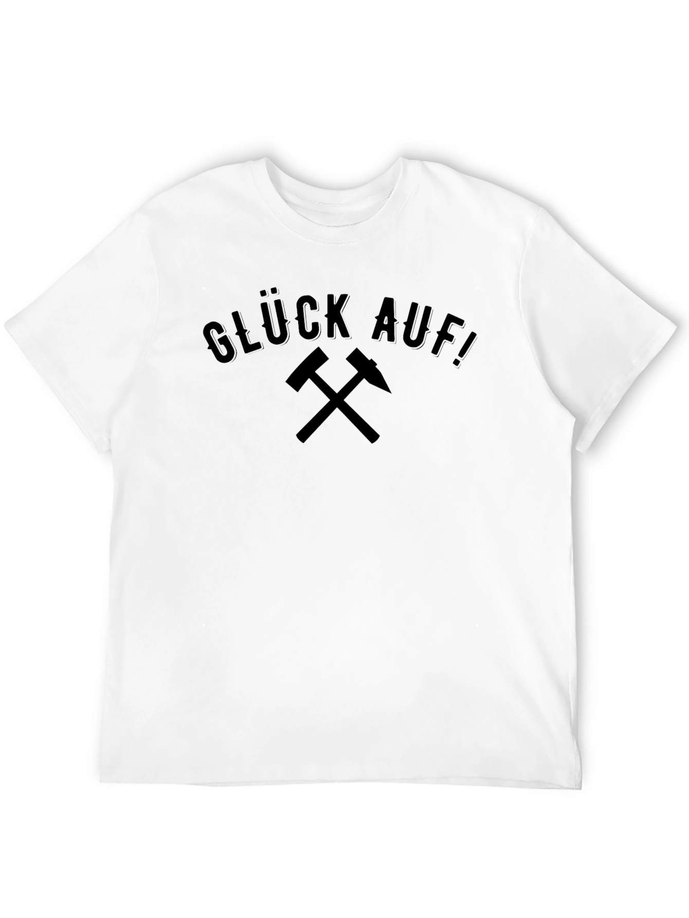 Glück Auf! Miners Greeting Black Graphic T-Shirt