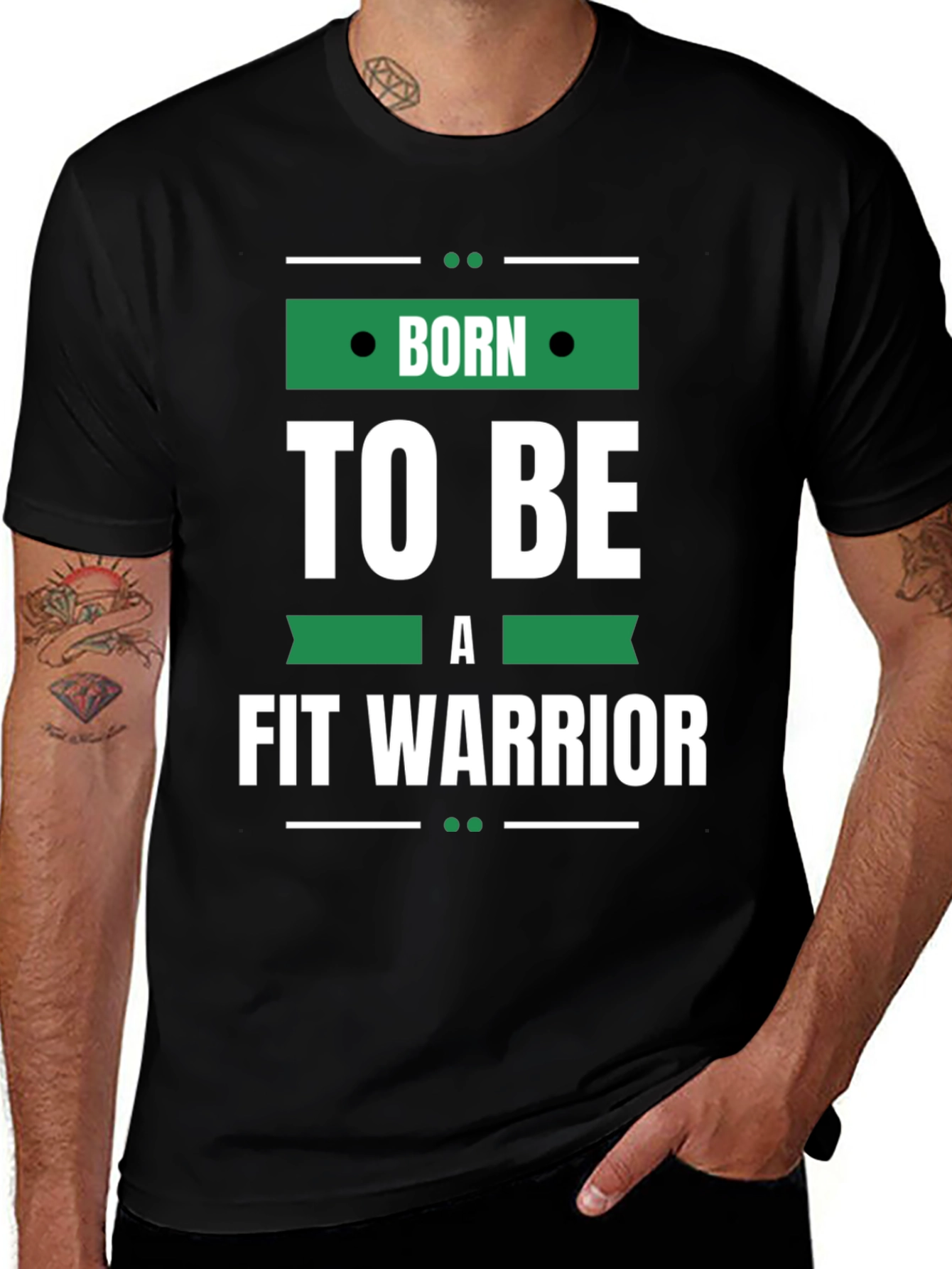Born to Be Fit Warrior Graphic T-Shirt