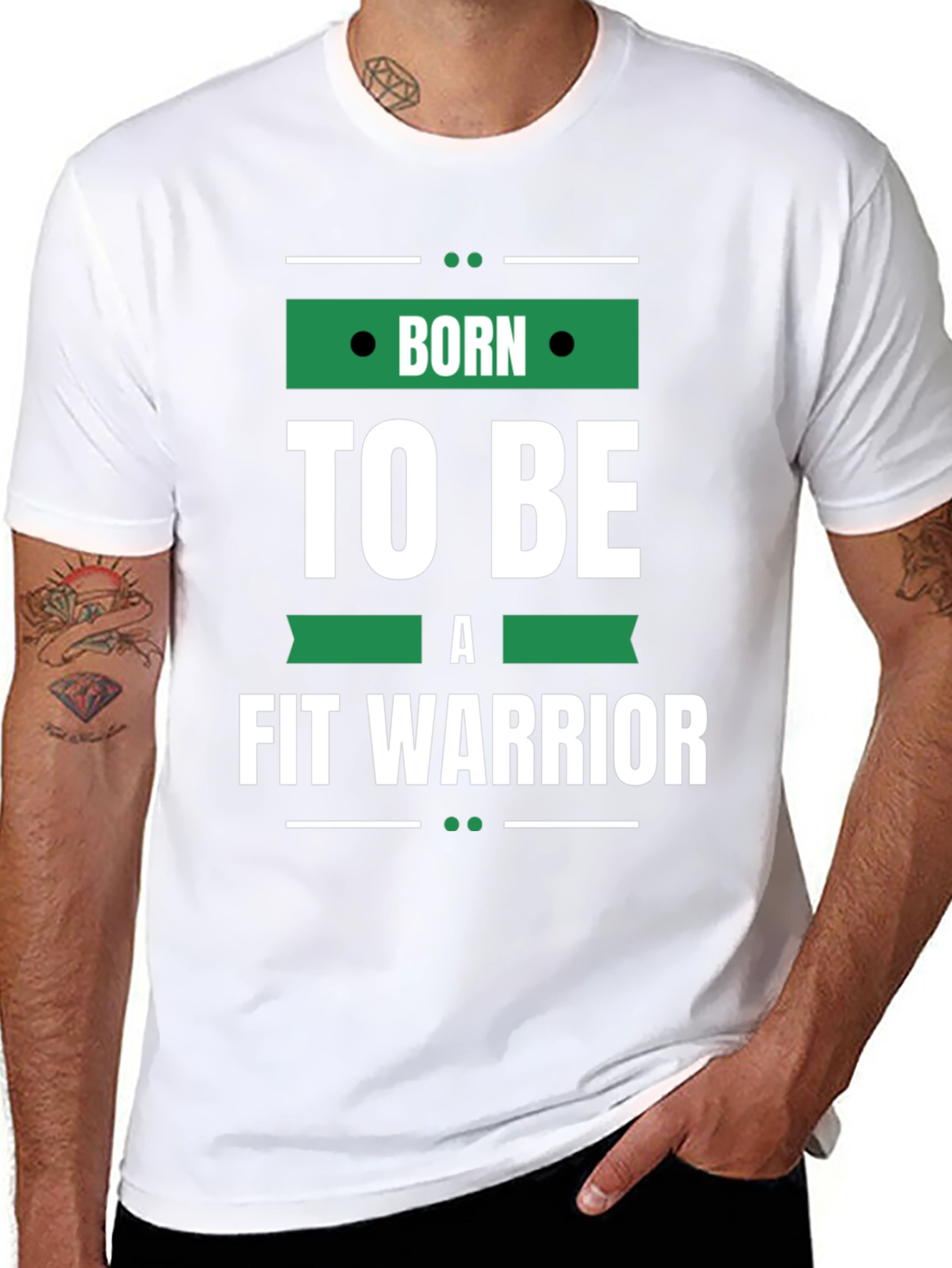 Born to Be Fit Warrior Graphic T-Shirt