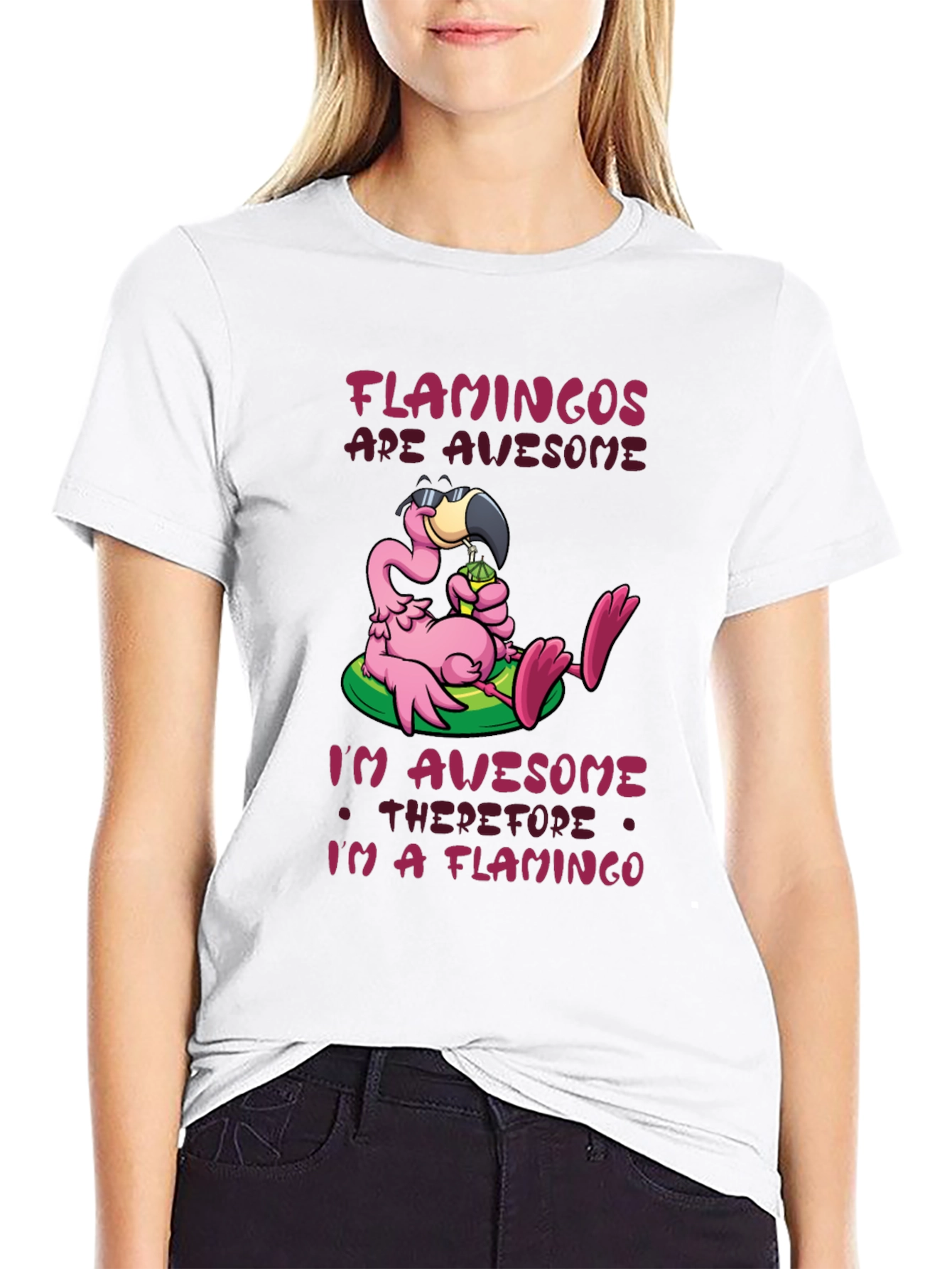 Funny Flamingo Graphic T-Shirt