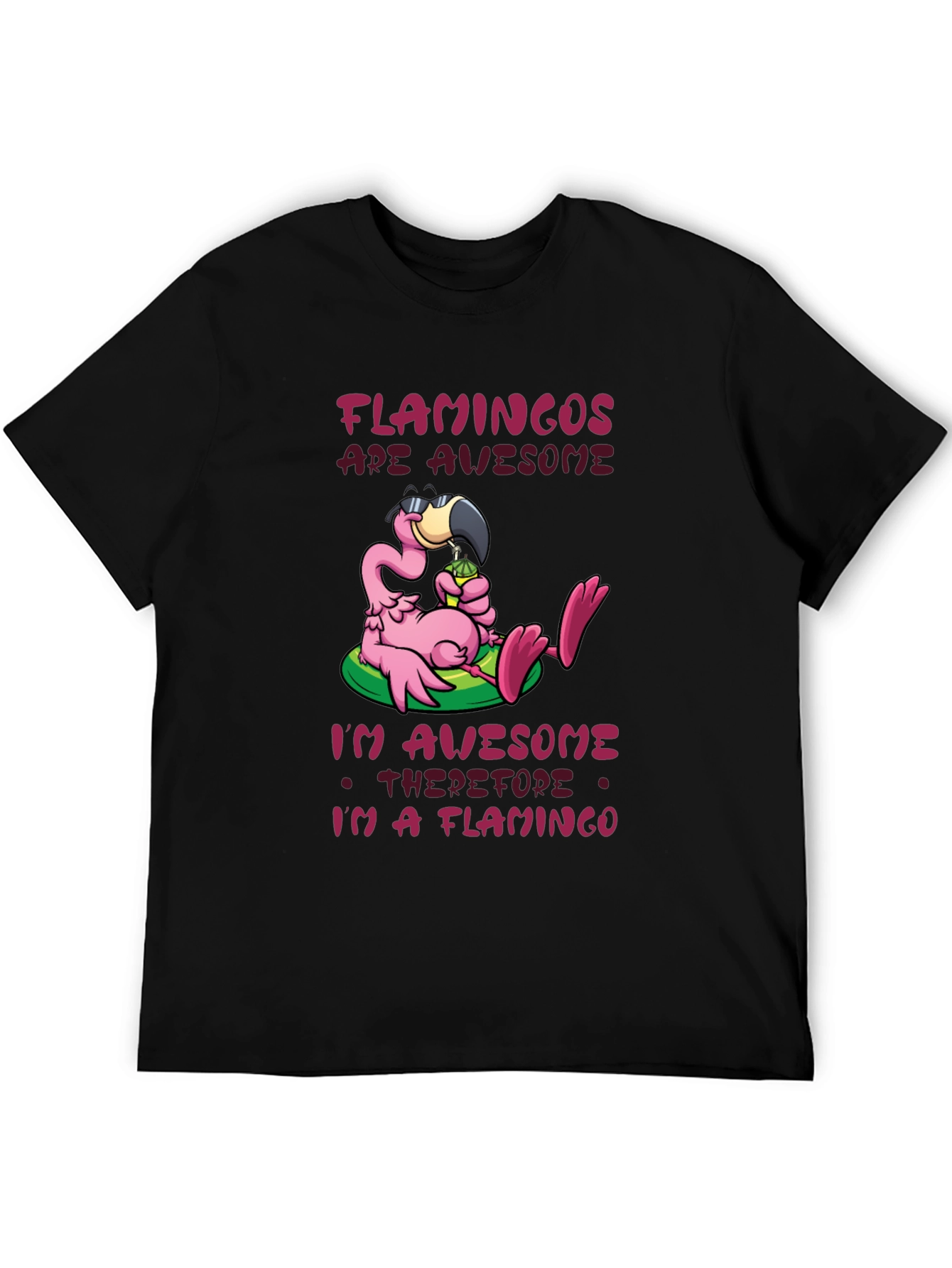 Funny Flamingo Graphic T-Shirt