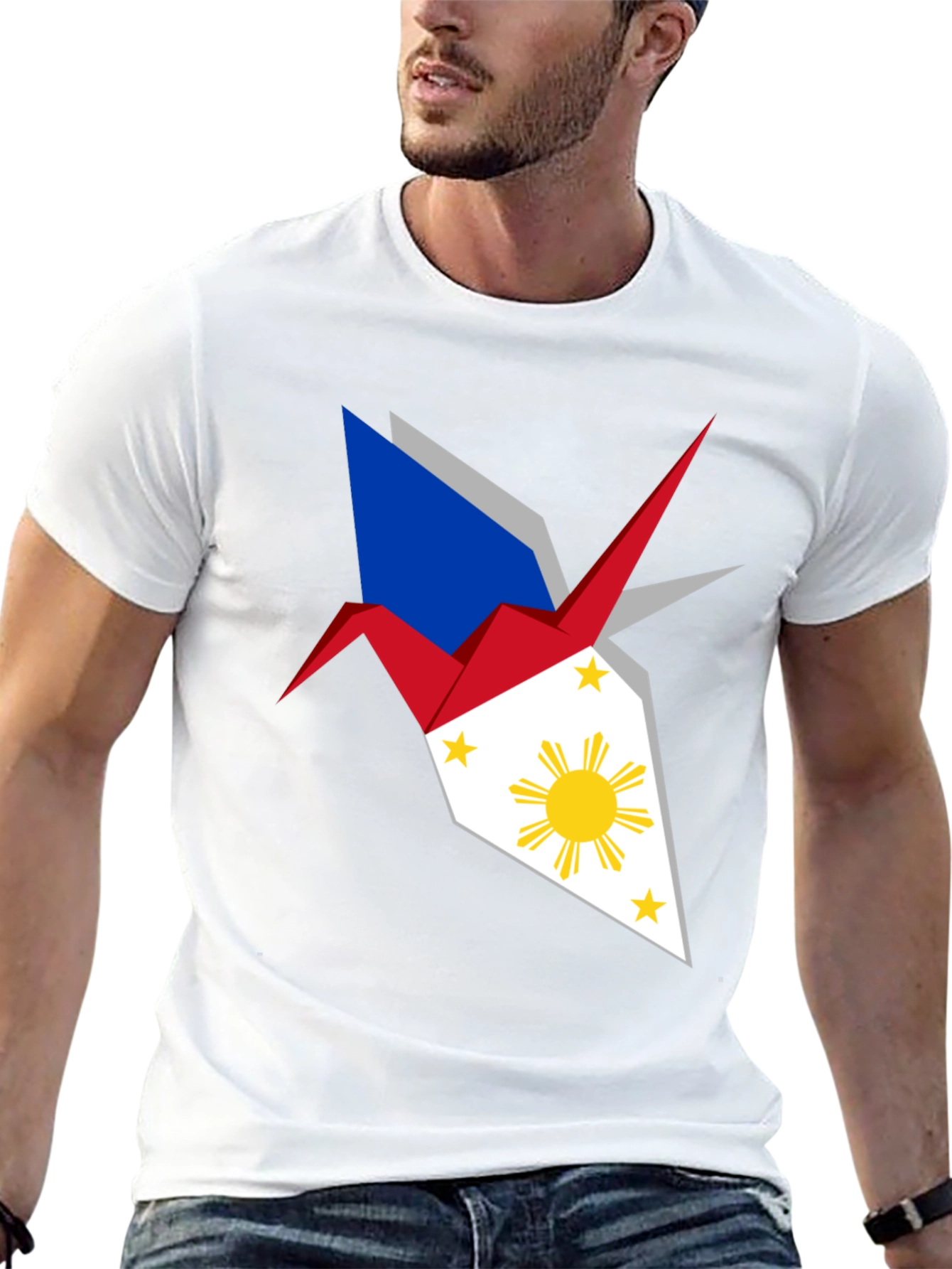 Philippine Flag Origami Crane T-Shirt