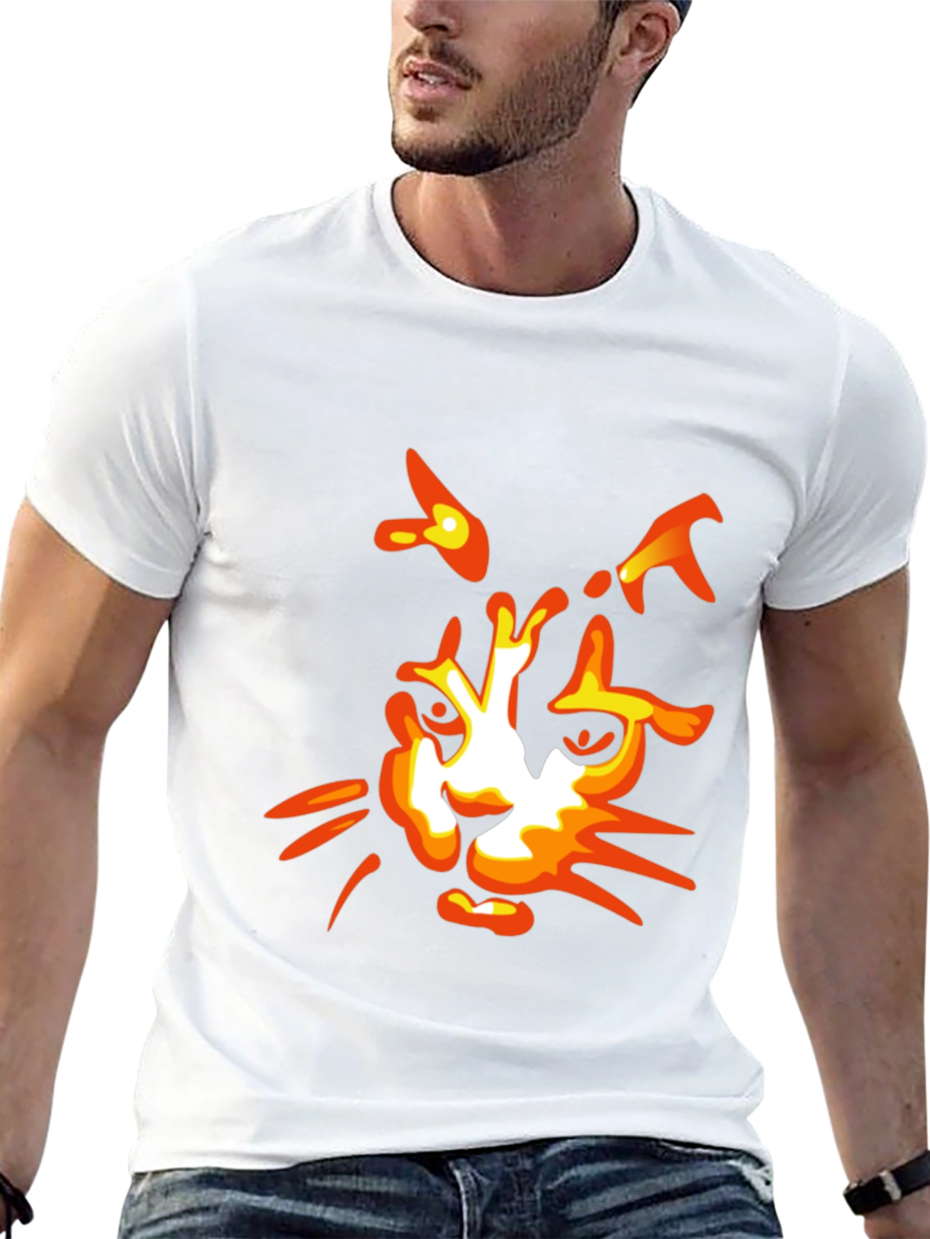 Cool Cat Graphic Tee - Black