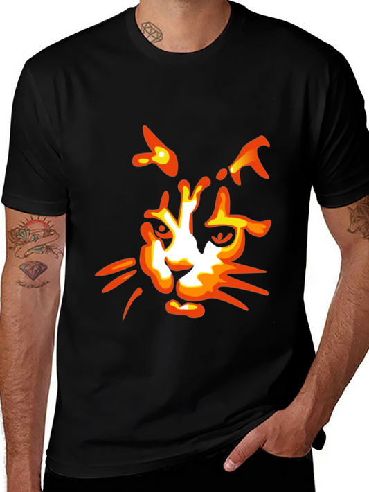 Cool Cat Graphic Tee - Black