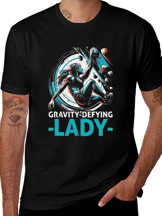 Gravity Defying Lady Tee - Climbing T-Shirt