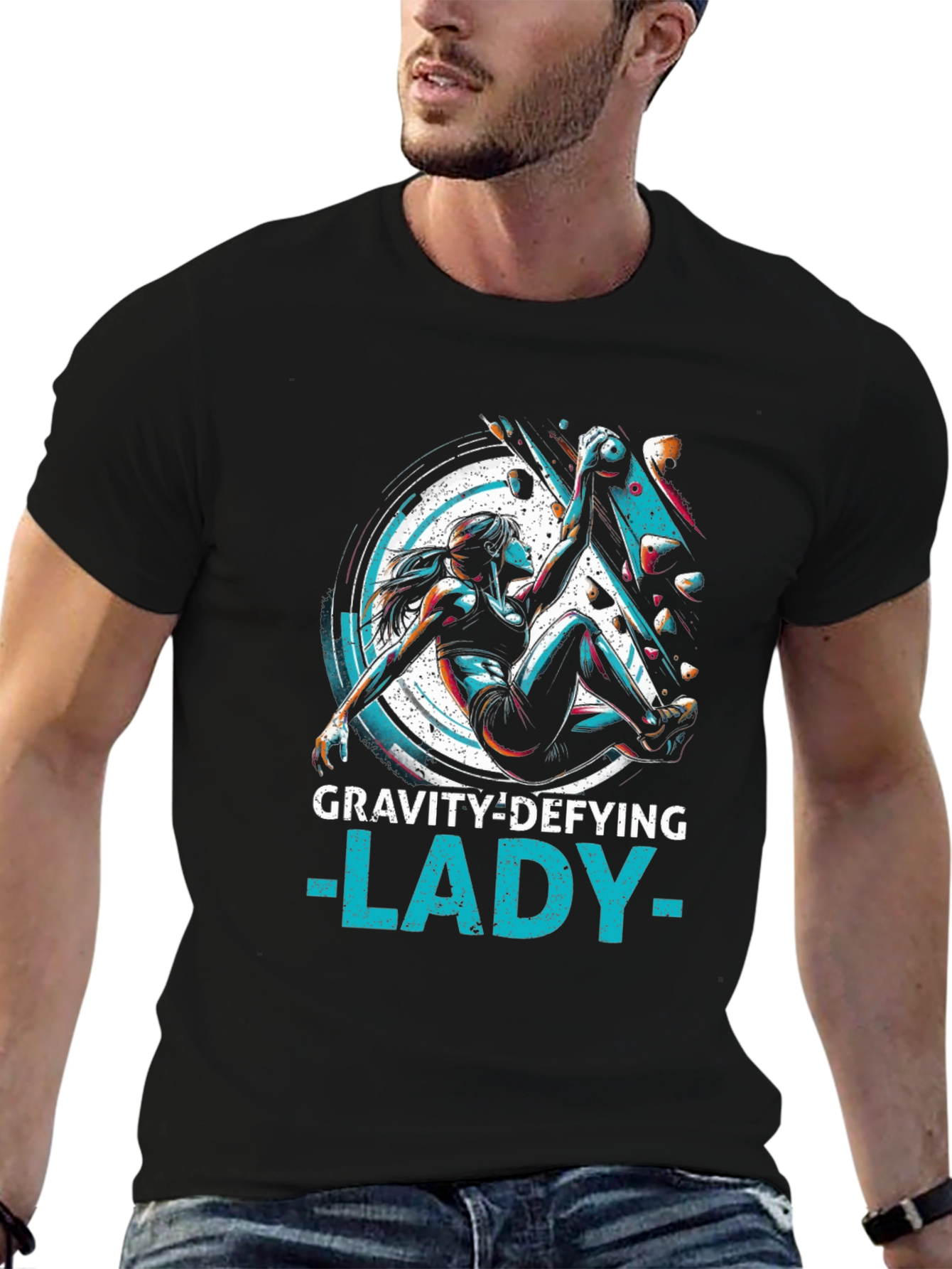 Gravity Defying Lady Tee - Climbing T-Shirt