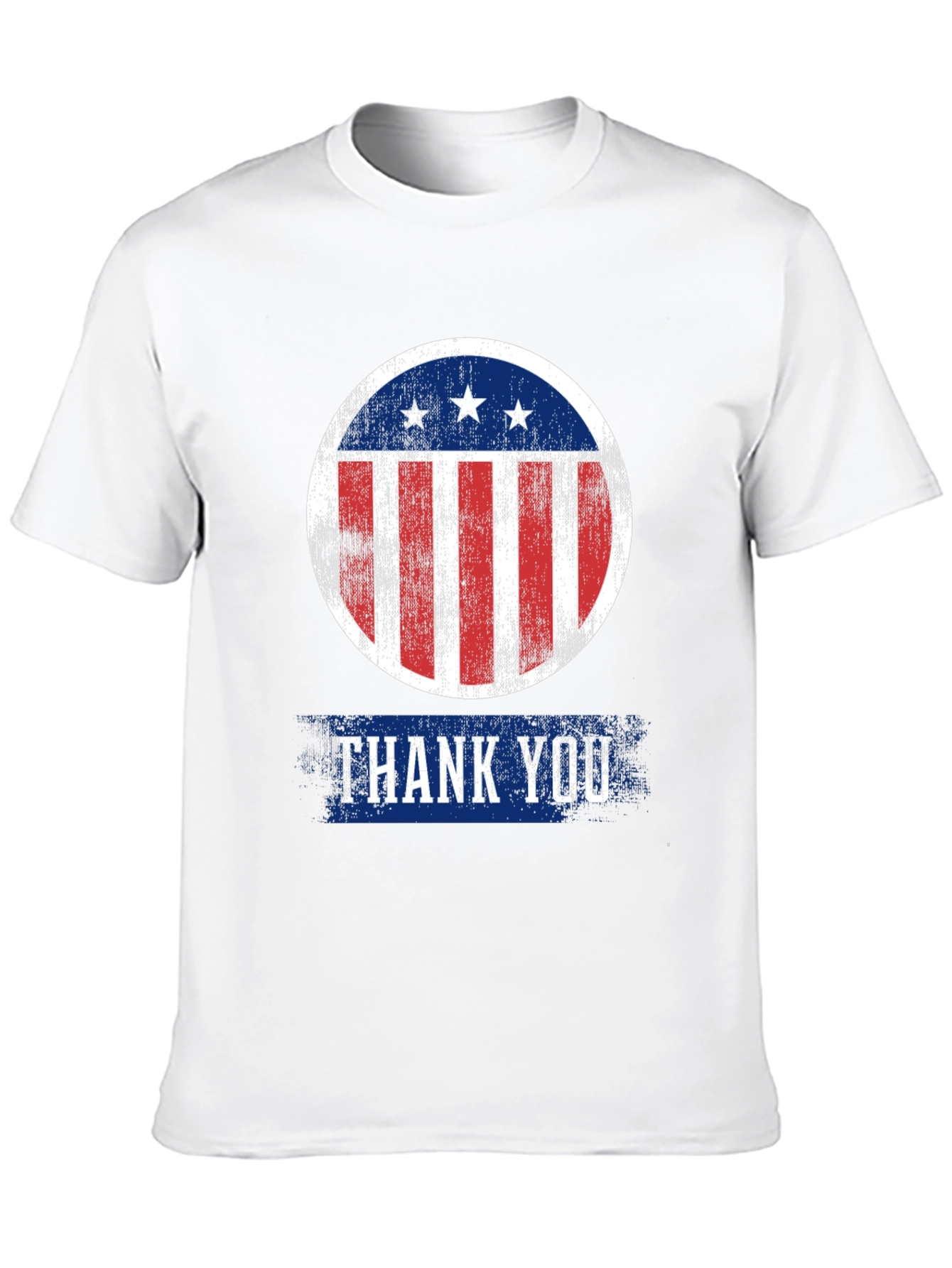 Patriotic Thank You T-Shirt - Distressed Design