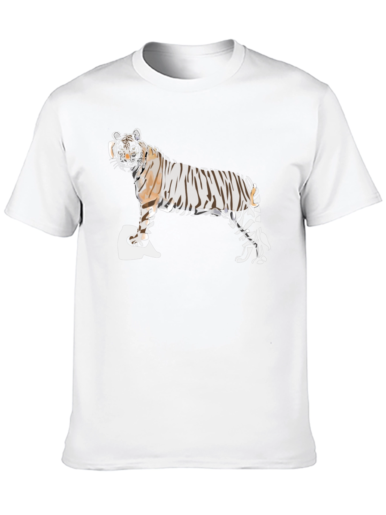 Tiger Graphic Tee - Mens Black Short Sleeve