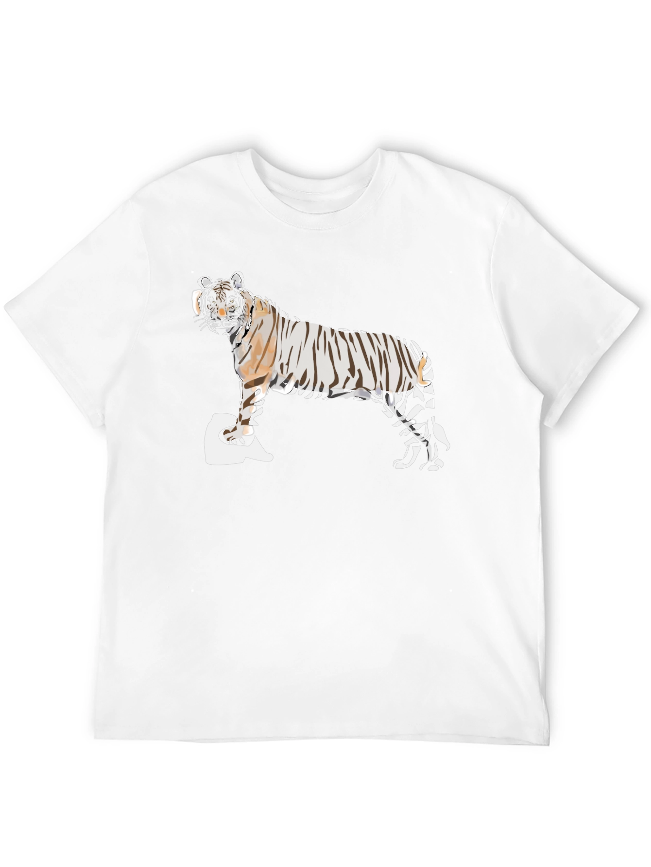 Tiger Graphic Tee - Mens Black Short Sleeve