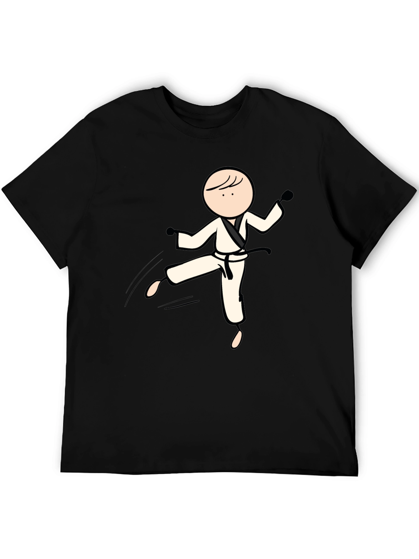 Karate Stick Figure Graphic Tee